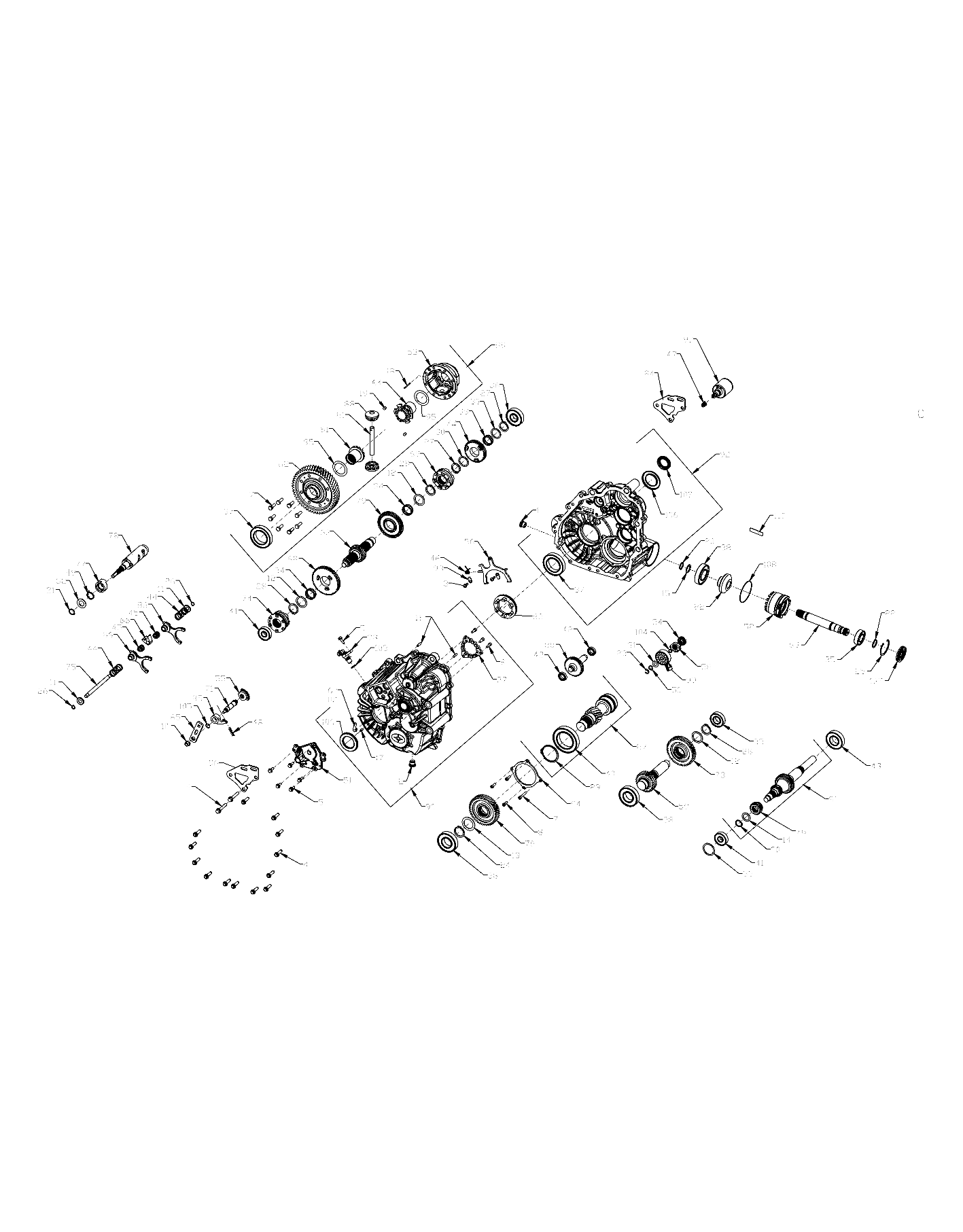 DRIVE TRAIN, MAIN GEARCASE INTERNALS - R20RRZ99A9/AA/AF/AP/AX/B9/BA/BF/BP/BX (702590)