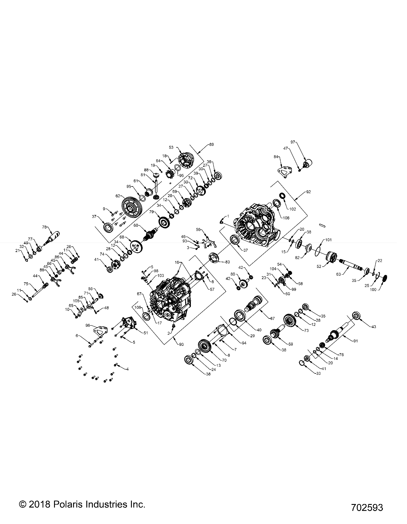 DRIVE TRAIN, MAIN GEARCASE INTERNALS - R20RSE99AA/AP/AX/A9/BA/BP/BX/B9 (702593)