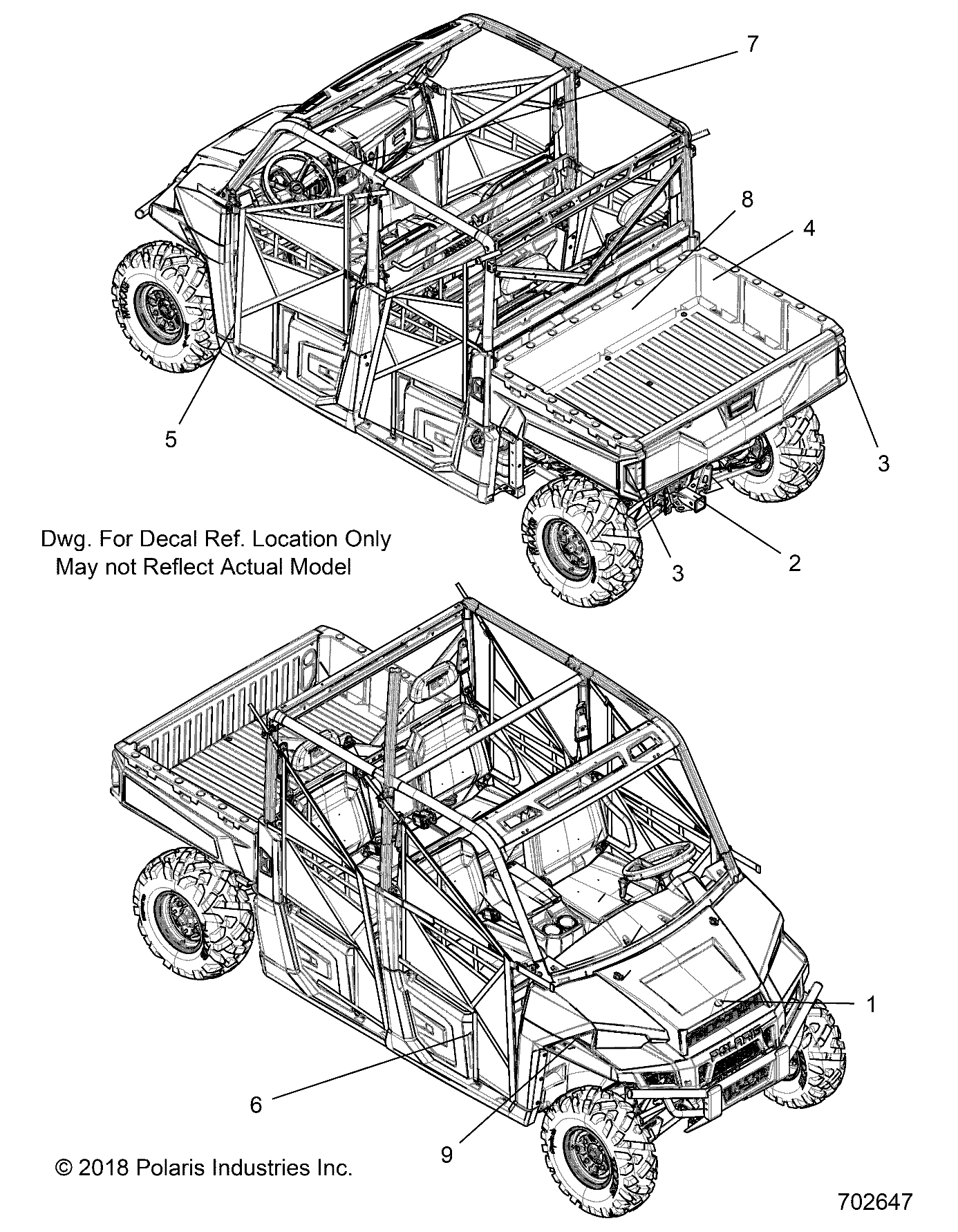 BODY, DECALS COMMON - R19RSU99A/B (C700647)