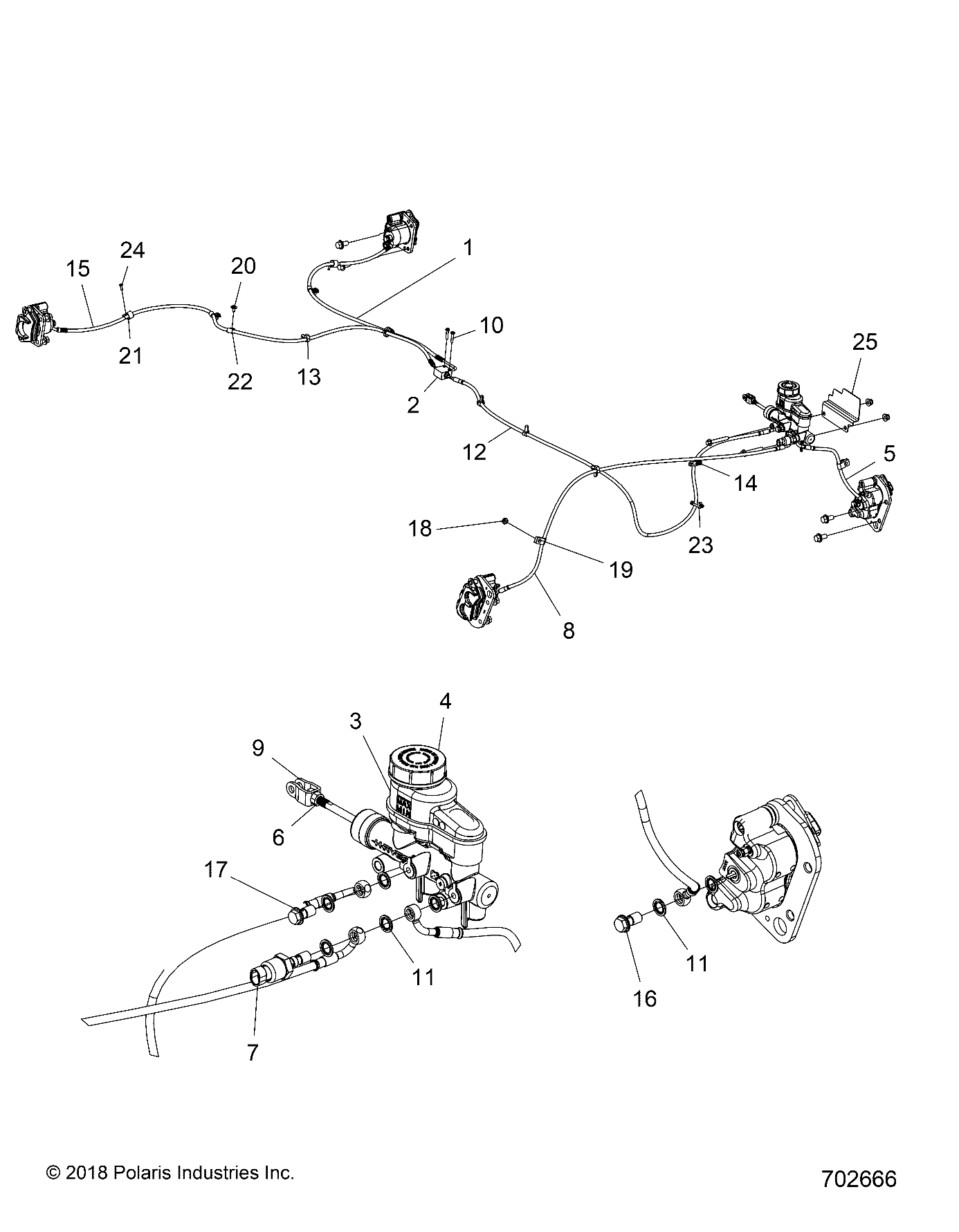 BRAKES, LINES and MASTER CYLINDER - R20RCA57A1/A7 (702666)