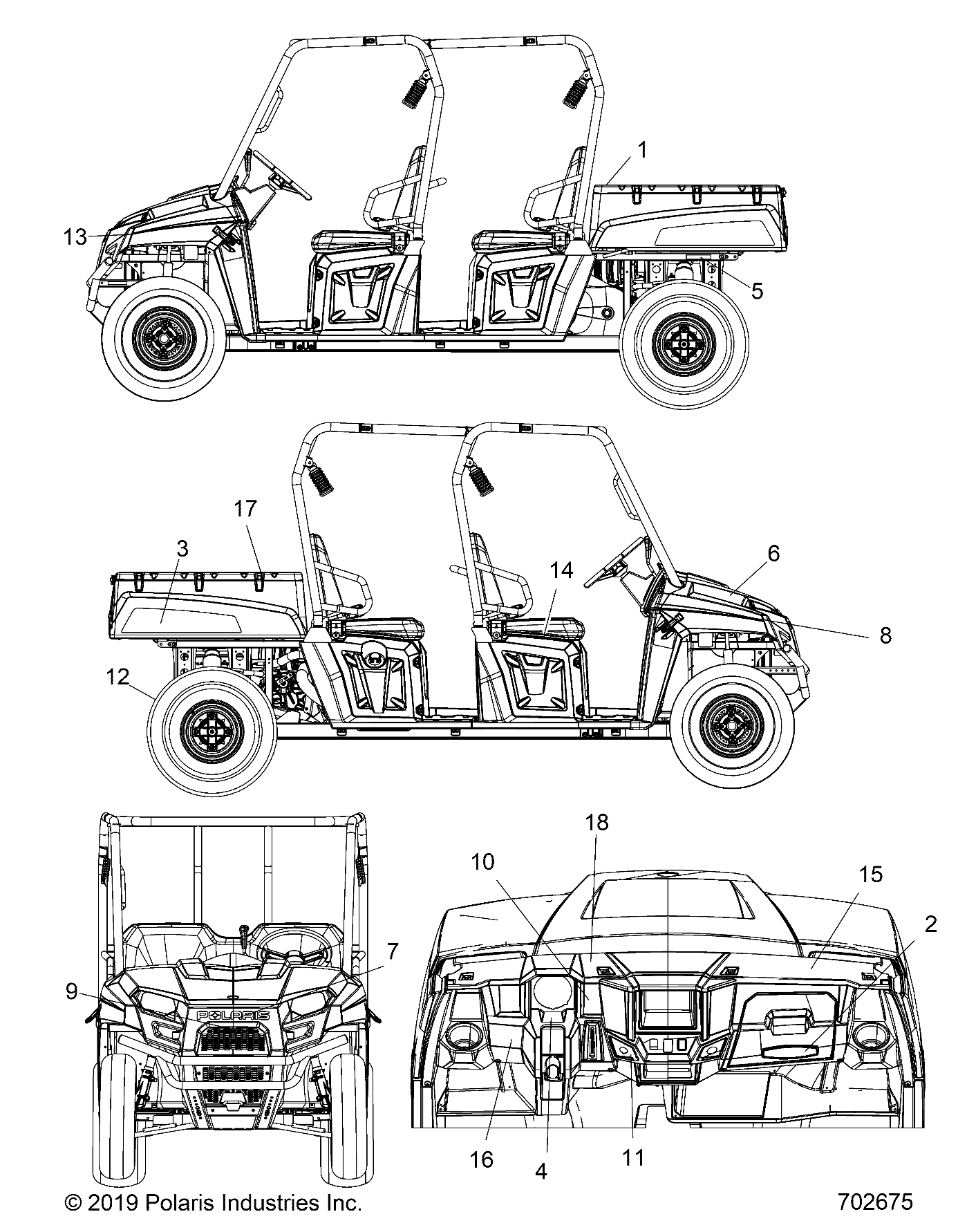 BODY, DECALS - R20M4A57B1/B9/EBH (702675)