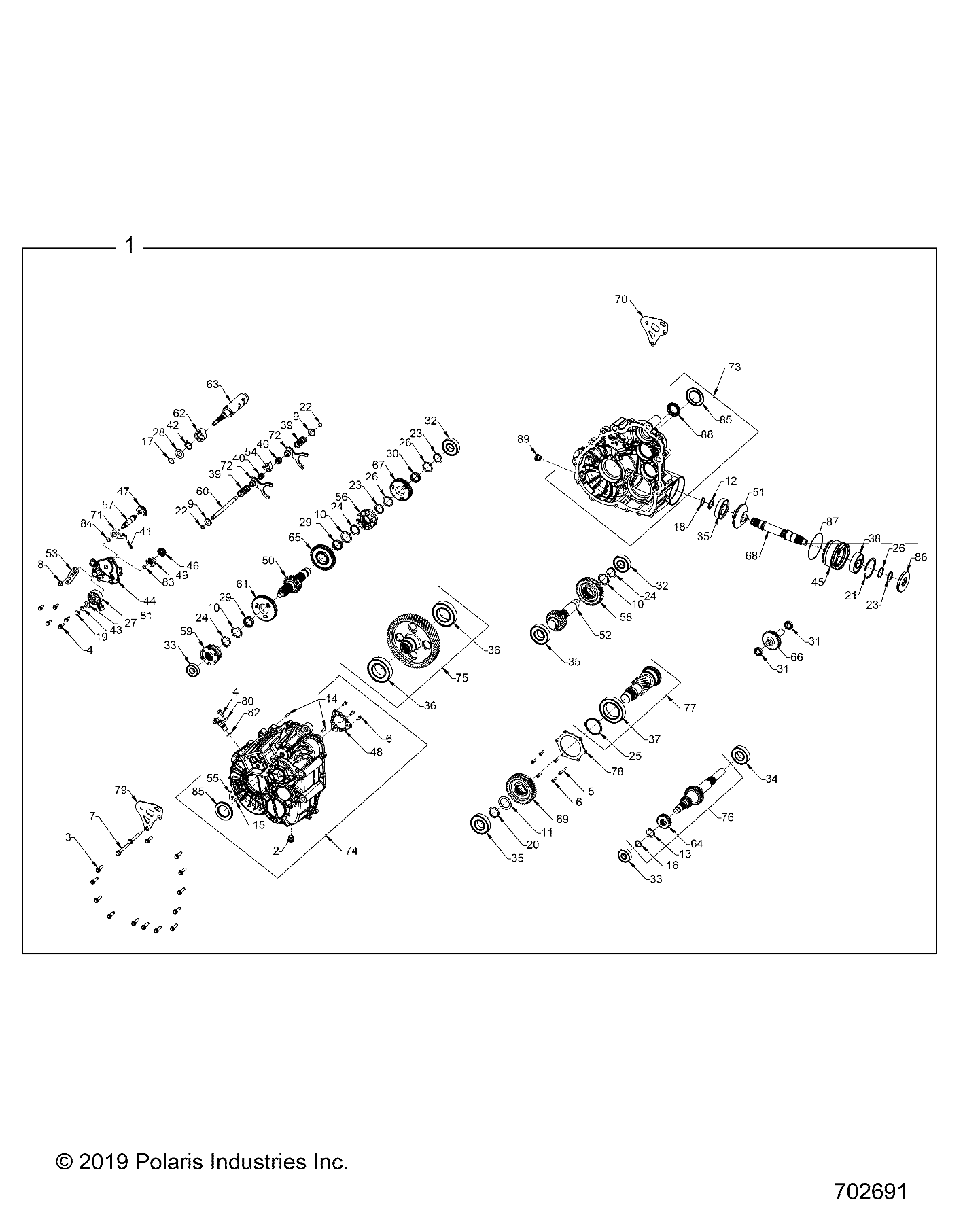 DRIVE TRAIN, MAIN GEARCASE INTERNALS - Z20R4_92AC/BC/AE/BE/AK/BK/AR/BR/AH/BH/AT/BT/LE/LT/LC (702691)