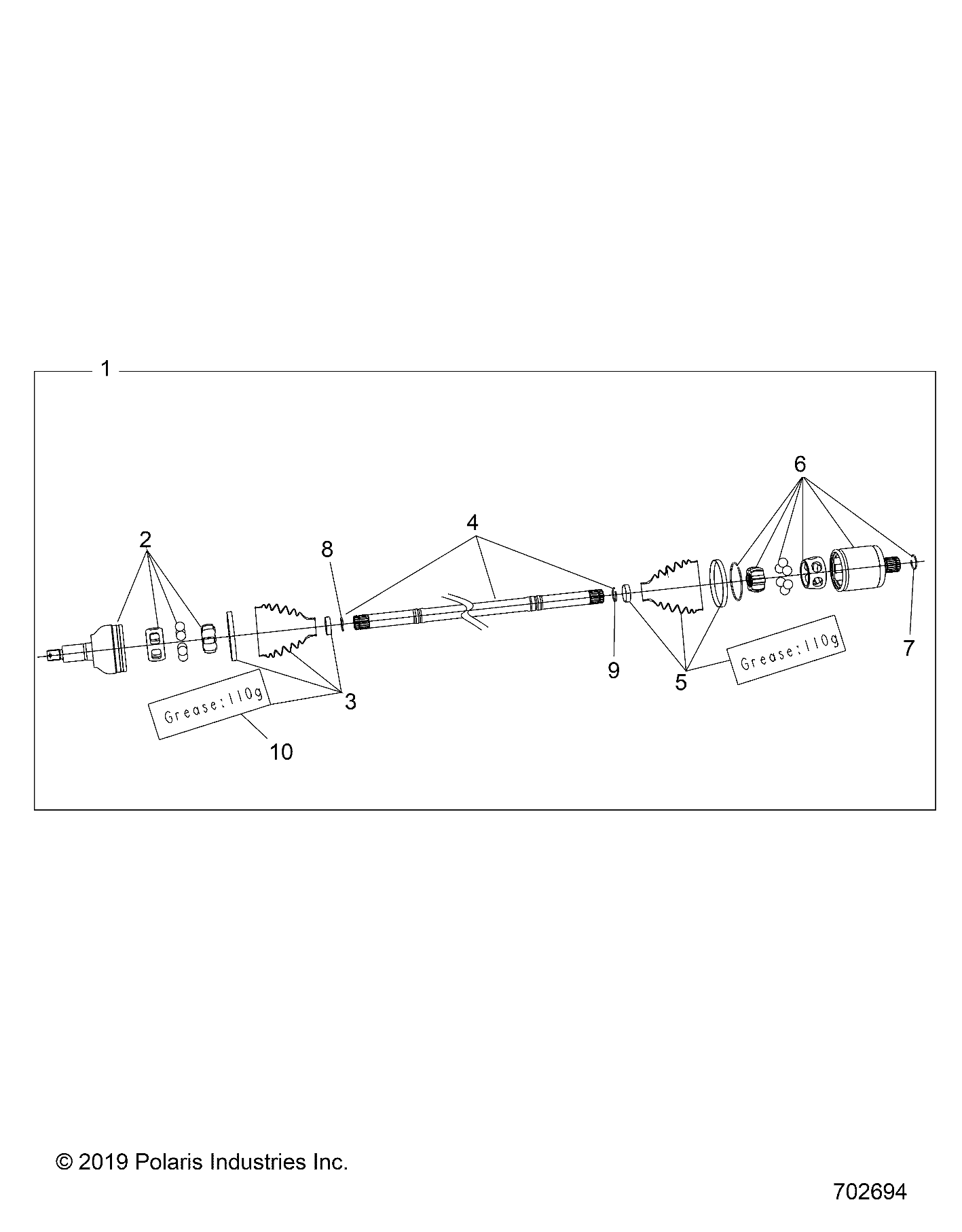 DRIVE TRAIN, HALF SHAFT, FRONT - Z20RAB92LR/D92LC/E92LT (702694)