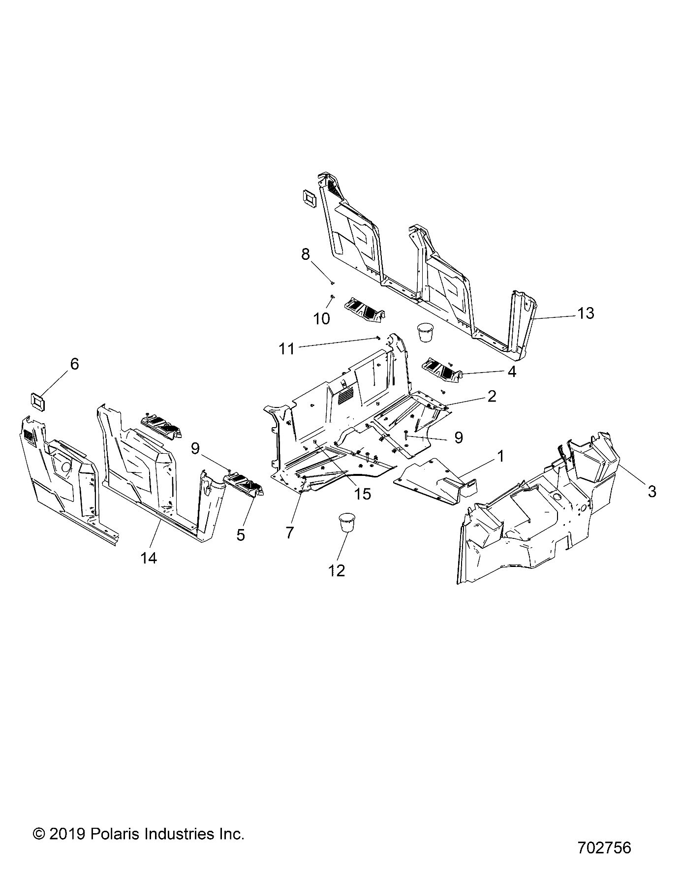 BODY, FLOOR and FENDERS - R20M4A57L1 (702756)