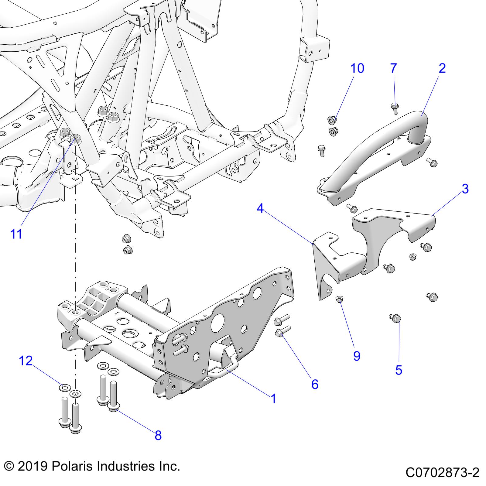 CHASSIS, MOUNTING, FRONT GEARCASE - Z21RAD92AC/AM/BC/BM (C0702873-2)