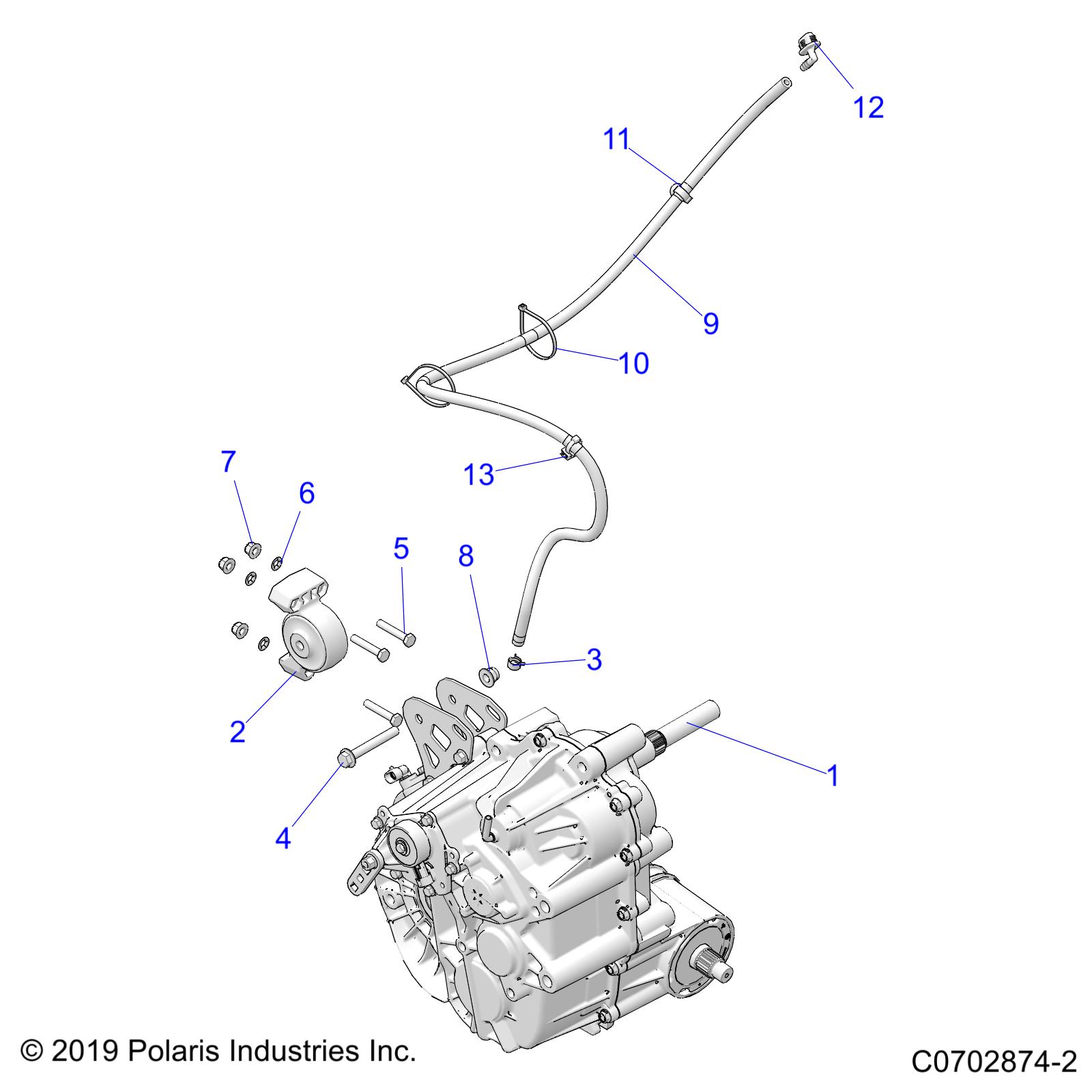 DRIVE TRAIN, MAIN GEARCASE MOUNTING - Z22M4D92AJ/AK/BJ/BK (C0702874-2)