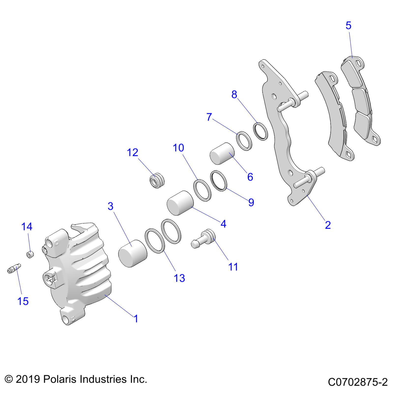 BRAKES, CALIPER, FRONT - Z23RAD92PS (C0702875-2)