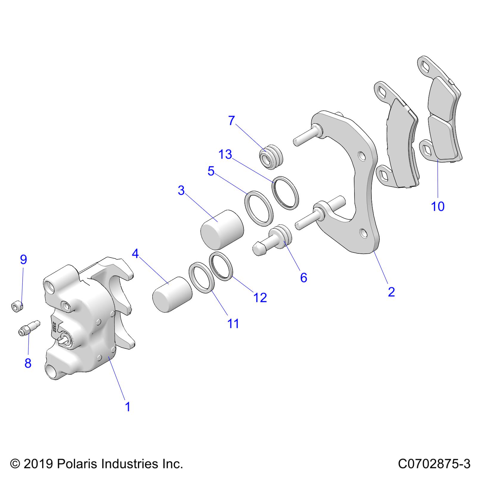 BRAKES, CALIPER, REAR - Z21RAC92AL/AX/BL/BX (C0702875-3)