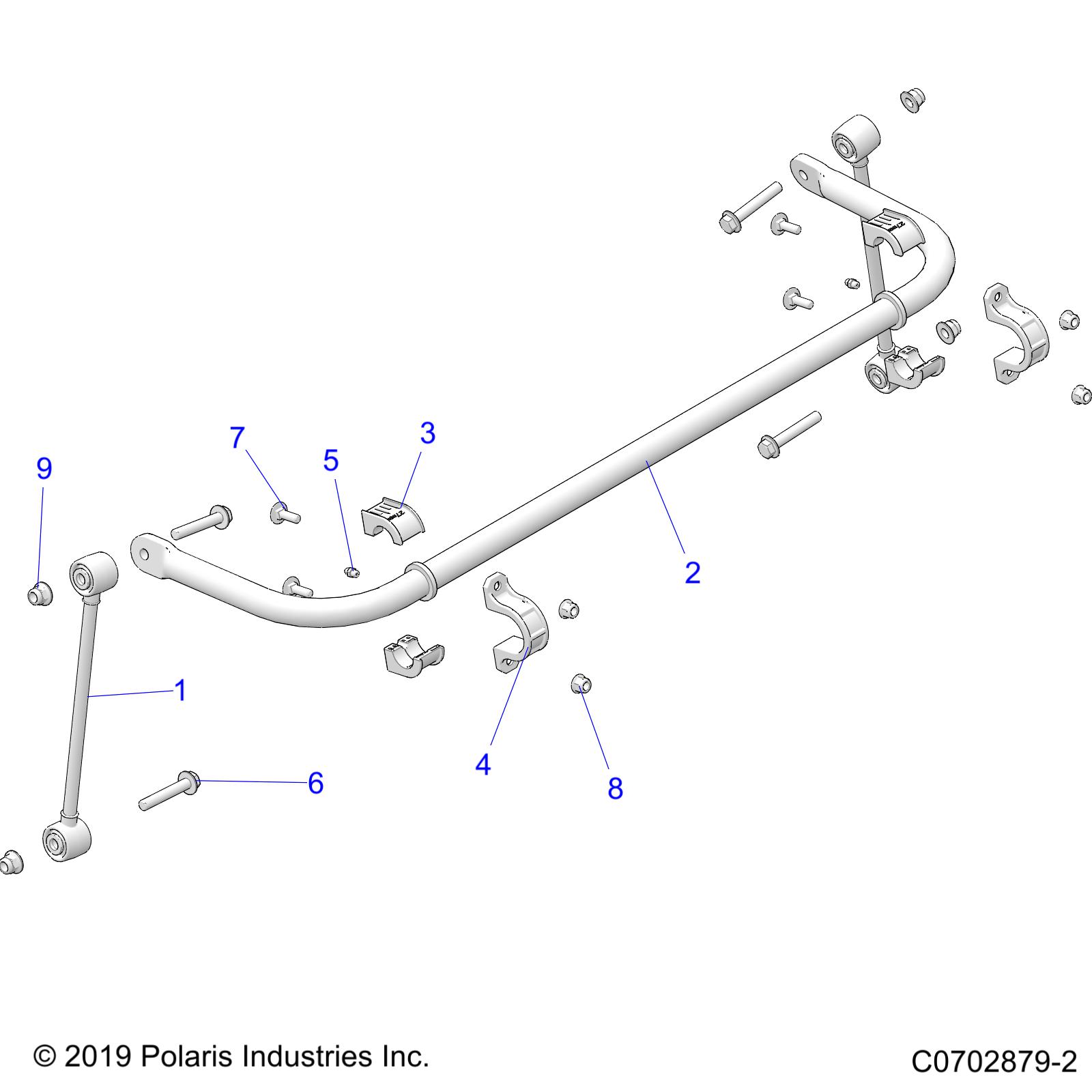 SUSPENSION, REAR STABILIZER BAR - Z22MAC92AS/BS/Z92AS/BS (C0702879-2)