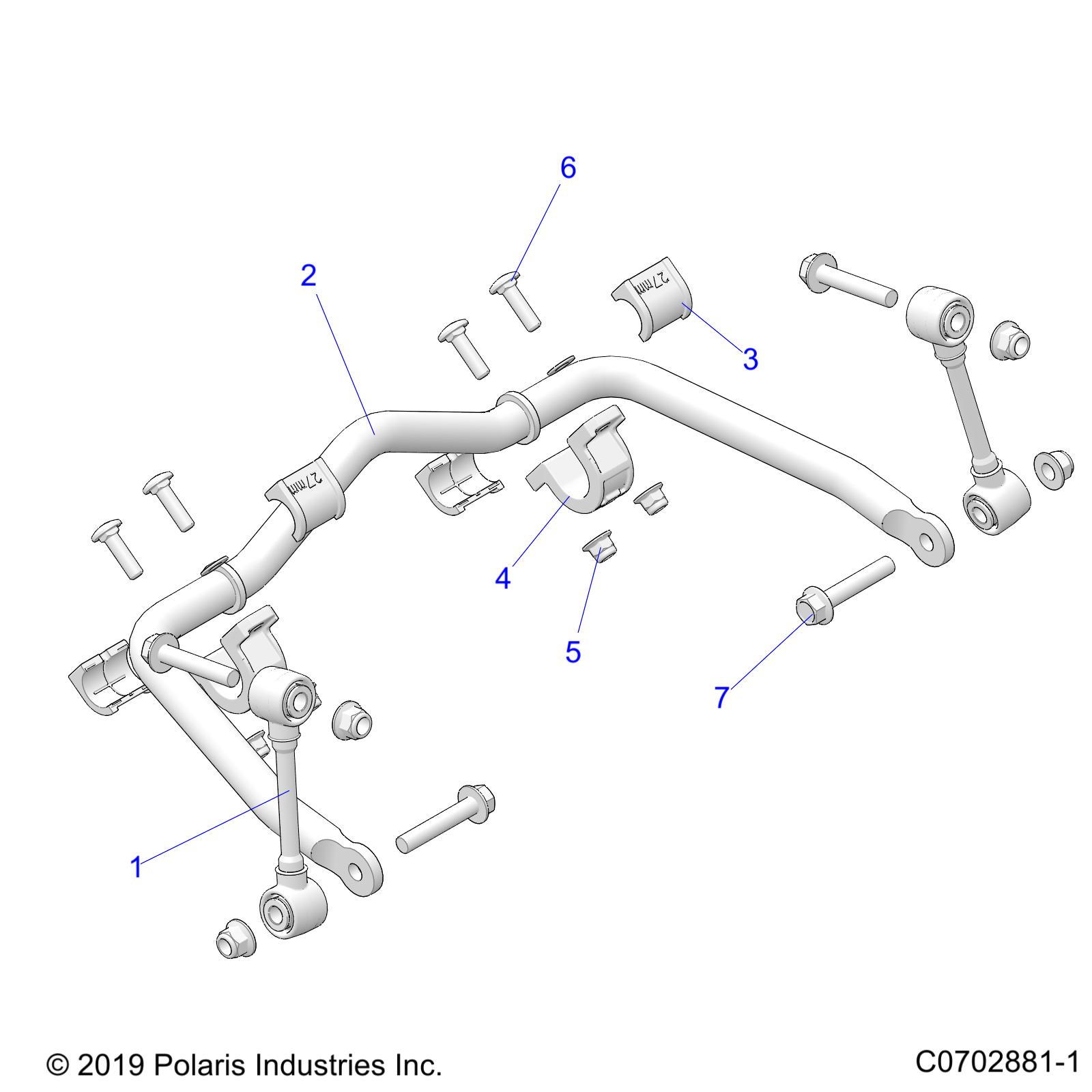 SUSPENSION, FRONT STABILIZER BAR - Z21RAD92AC/AM/BC/BM (C0702881-1)