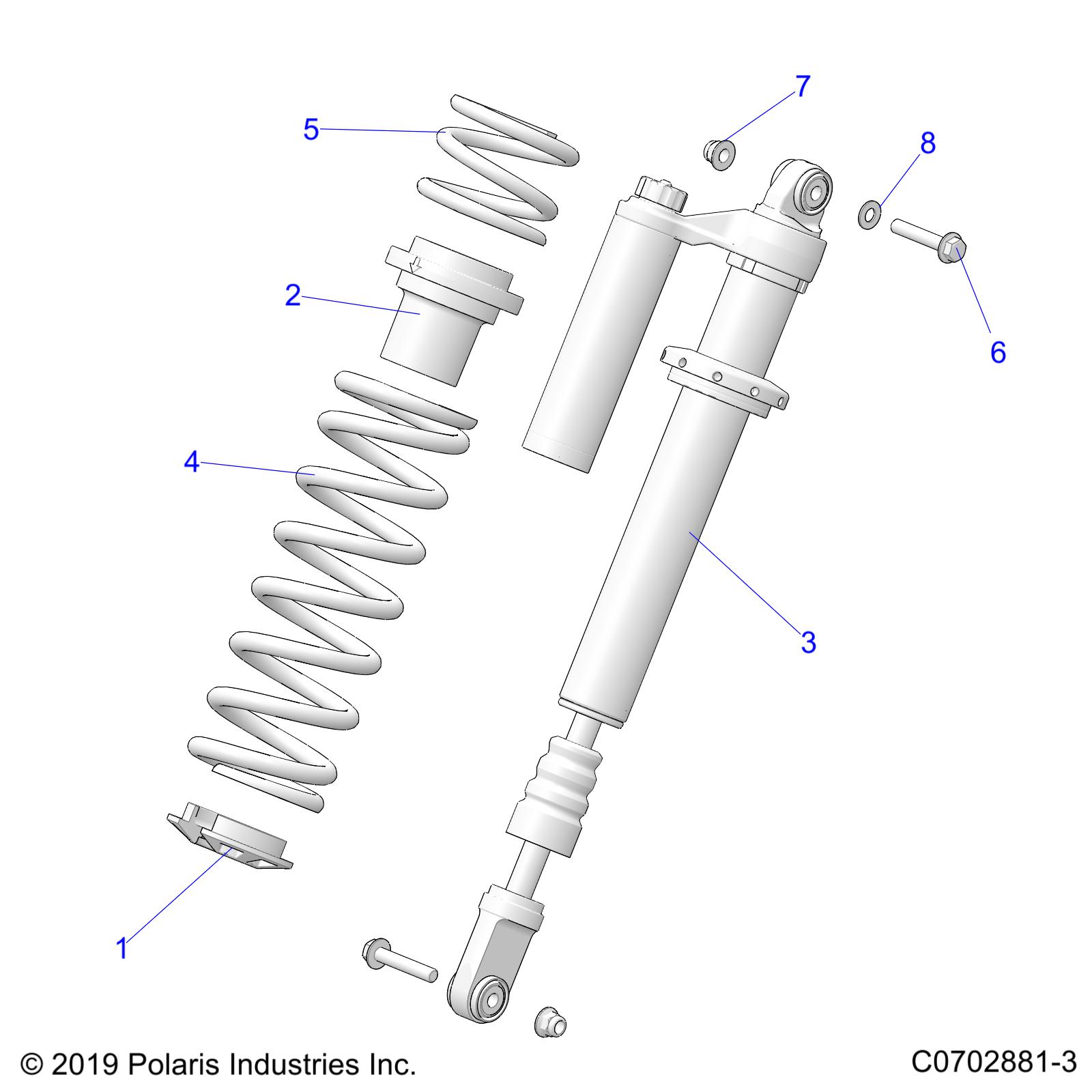 SUSPENSION, FRONT SHOCK MOUNTING - Z20RAB92LR/E92LT (C0702881-3)