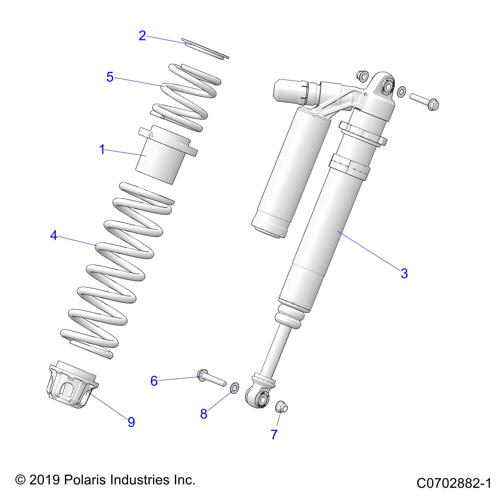 SUSPENSION, FRONT SHOCK MOUNTING, DELUXE - Z21RAD92AC/AM/BC/BM (C0702882-1)