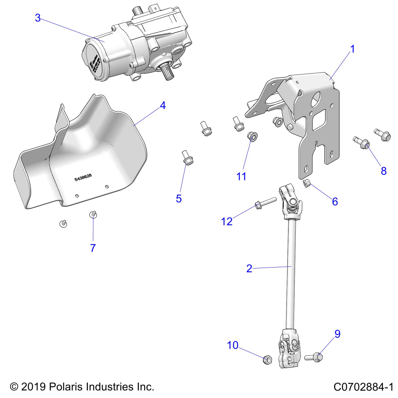 STEERING, LOWER - Z24RAD92AK/BK (C0702884-1)