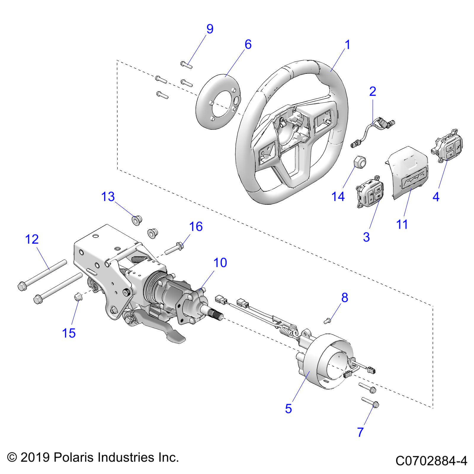 STEERING, UPPER, PREMIUM/DELUXE - Z21R4U92AN/BN (C0702884-4)