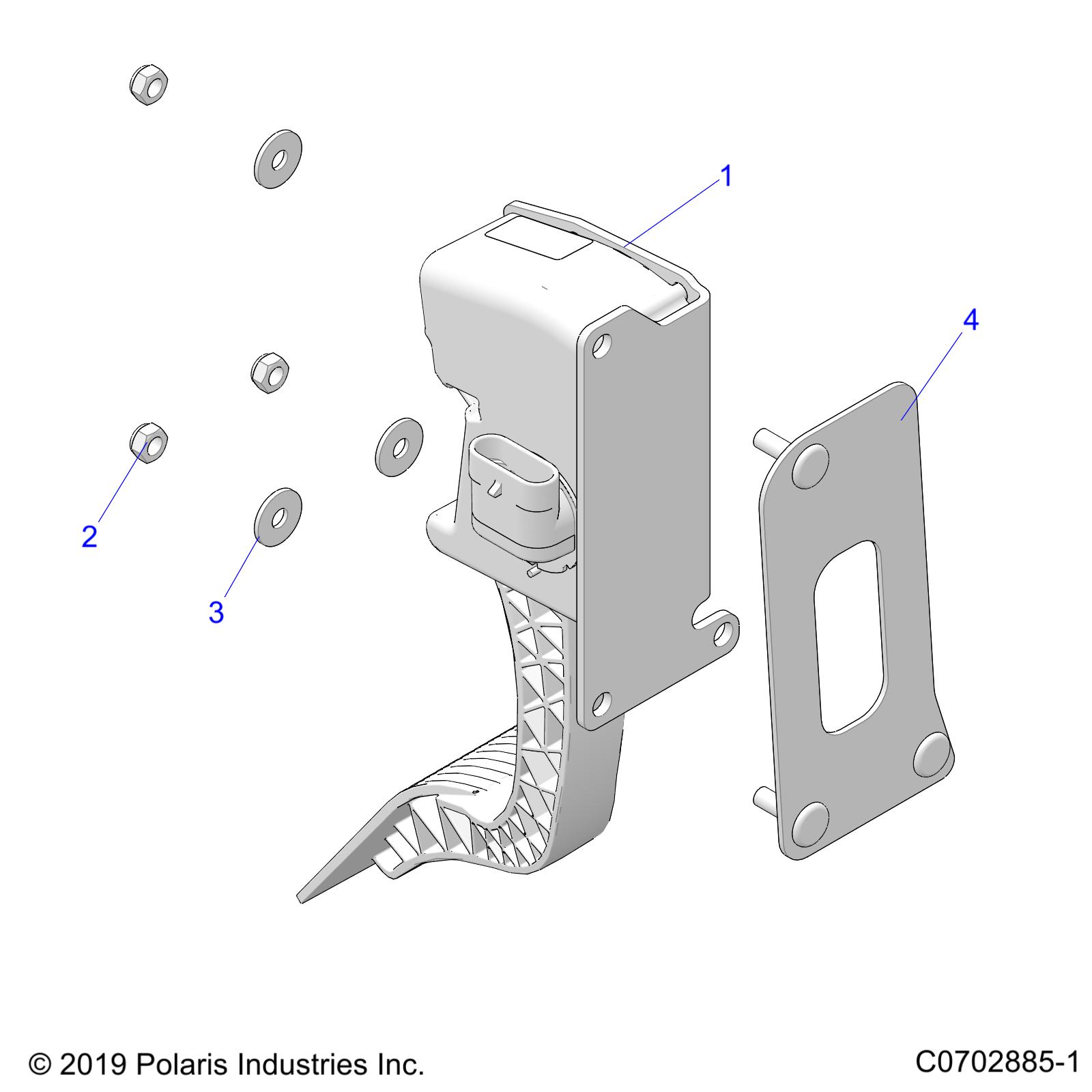 ENGINE, THROTTLE PEDAL - Z23RAD92PS (C0702885-1)