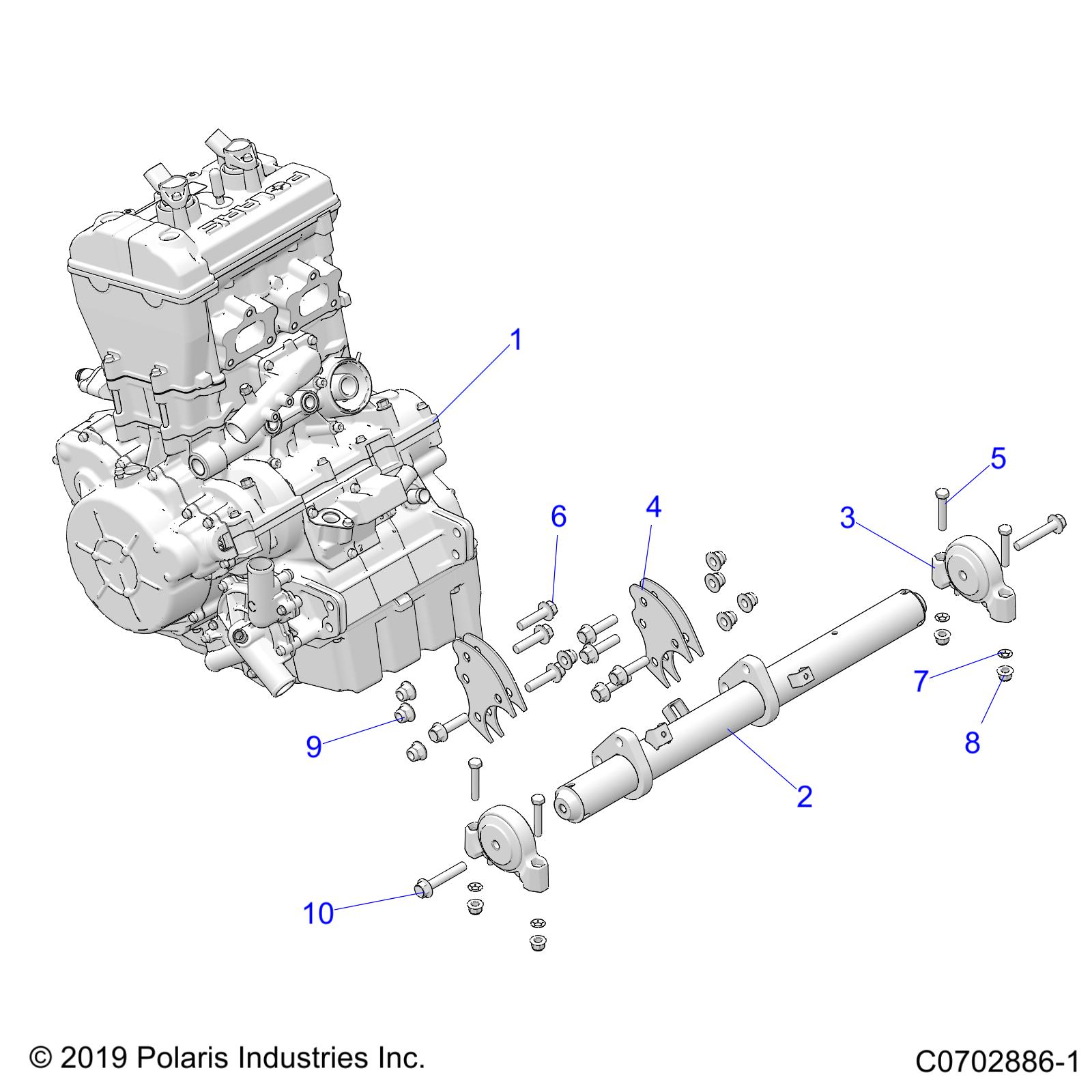 ENGINE, MOUNTING & LONG BLOCK - Z21RAE92BD/BJ (C0702886-1)