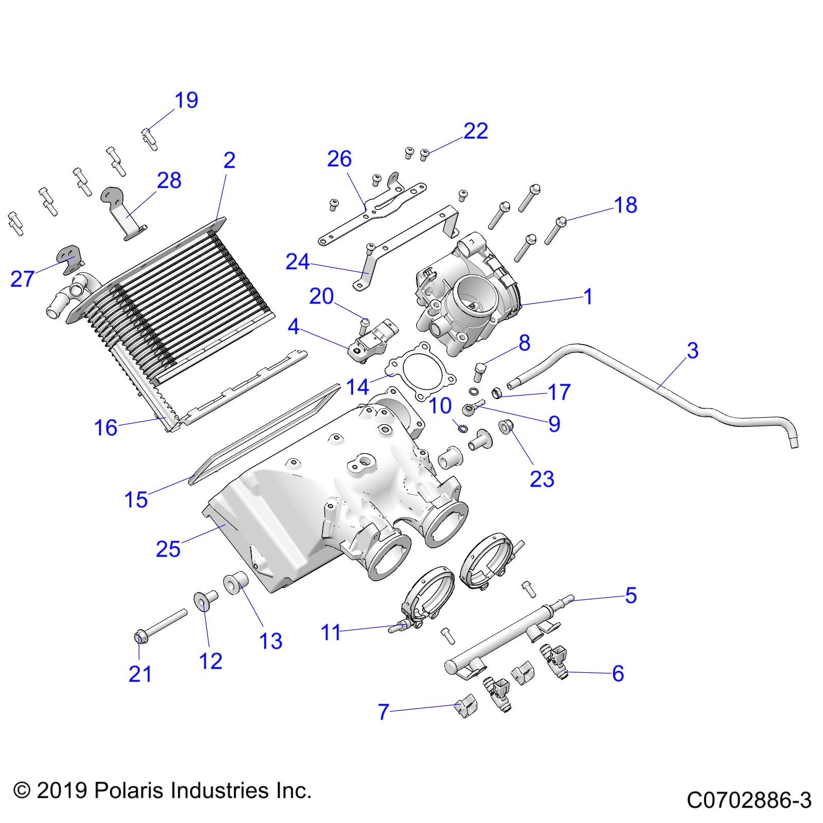 ENGINE, AIR INTAKE MANIFOLD - Z22M4D92AJ/AK/BJ/BK (C0702886-3)