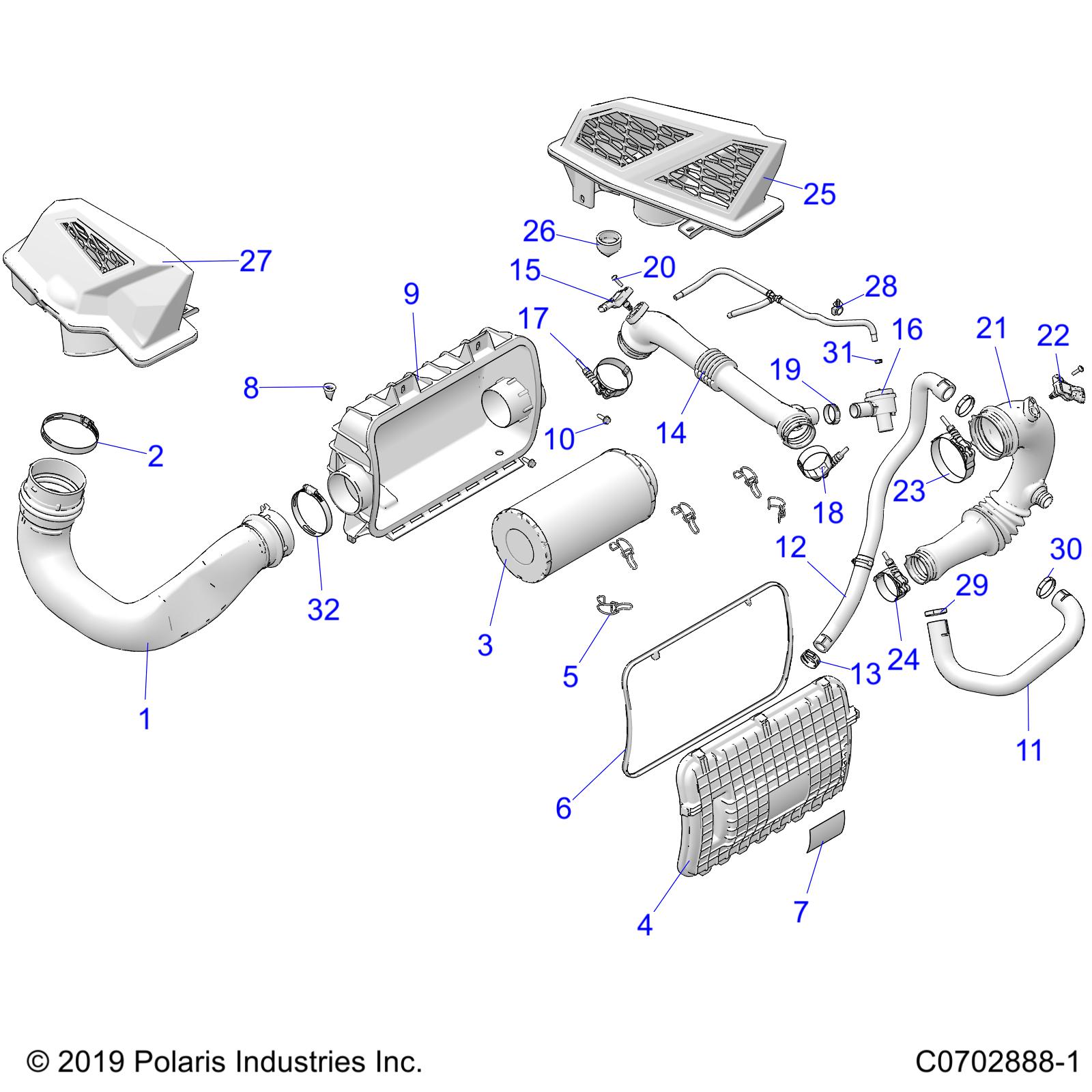 ENGINE, AIR INTAKE SYSTEM - Z21R4U92AN/BN (C0702888-1)