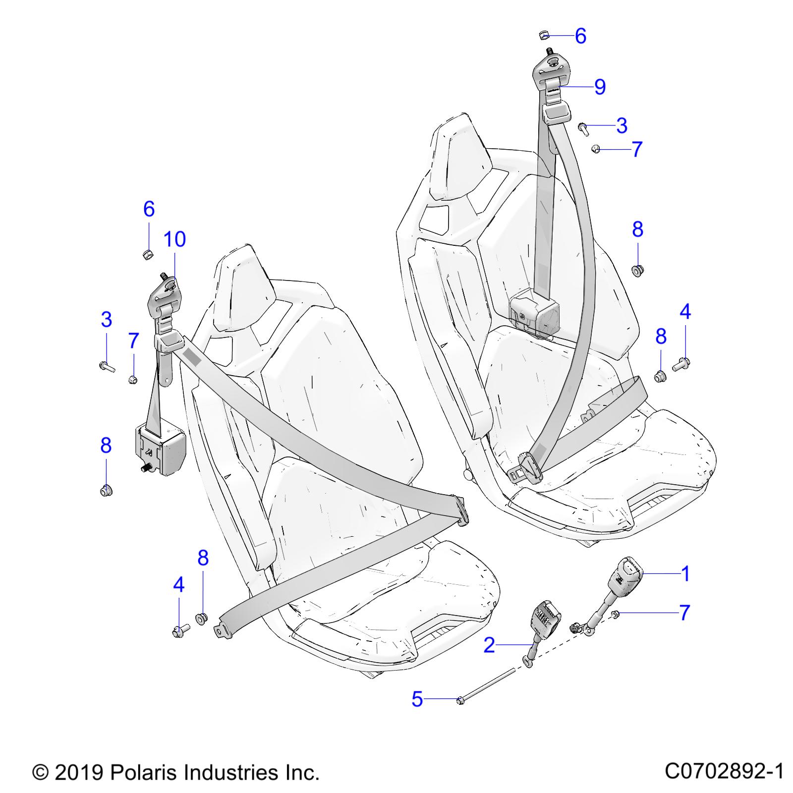 BODY, SEAT BELT MOUNTING, STANDARD - Z21RAE92AG/AS/BG/BS (C0702892-1)