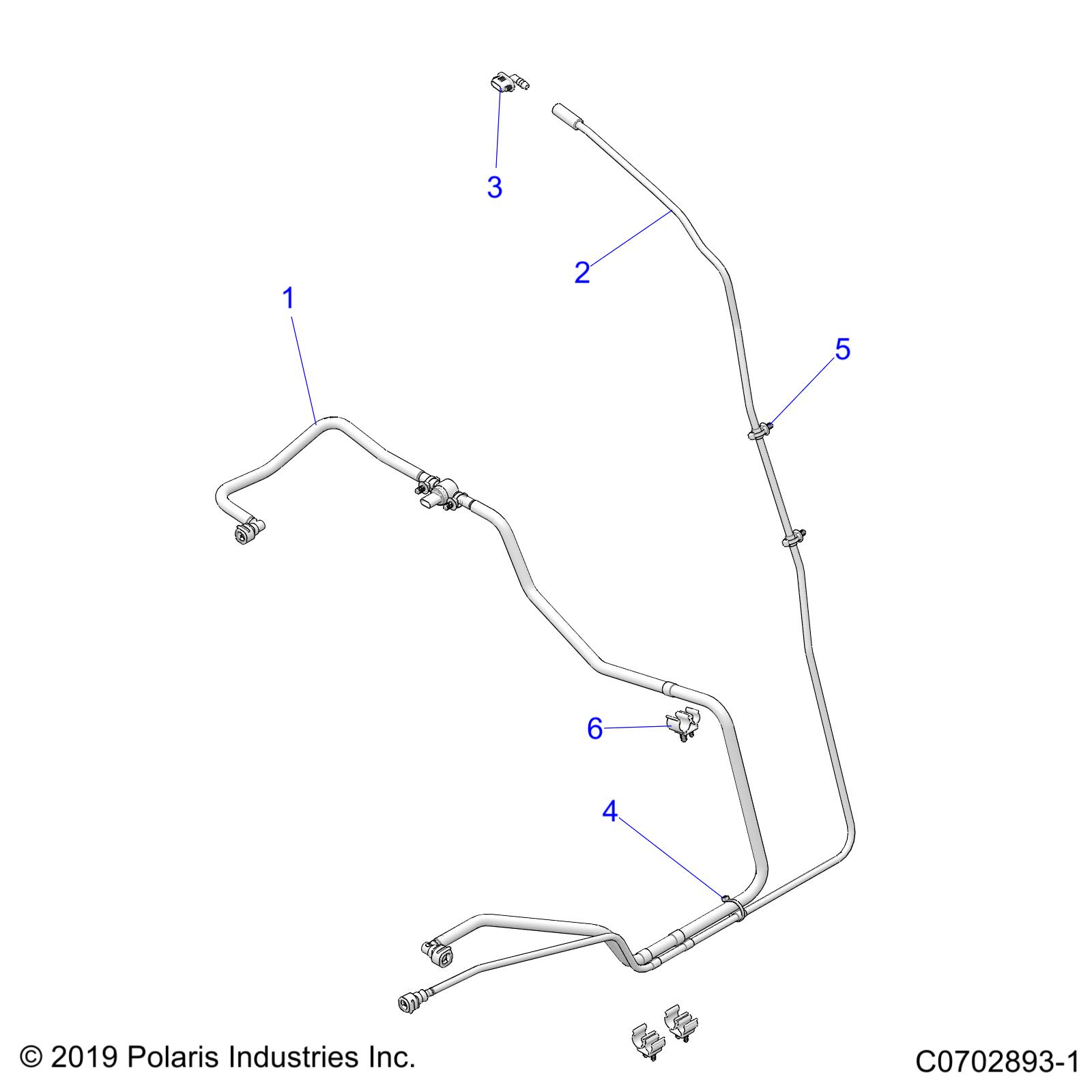 BODY, FUEL LINES, STD. - Z21R4D92AM/AC/BC (C0702893-1)