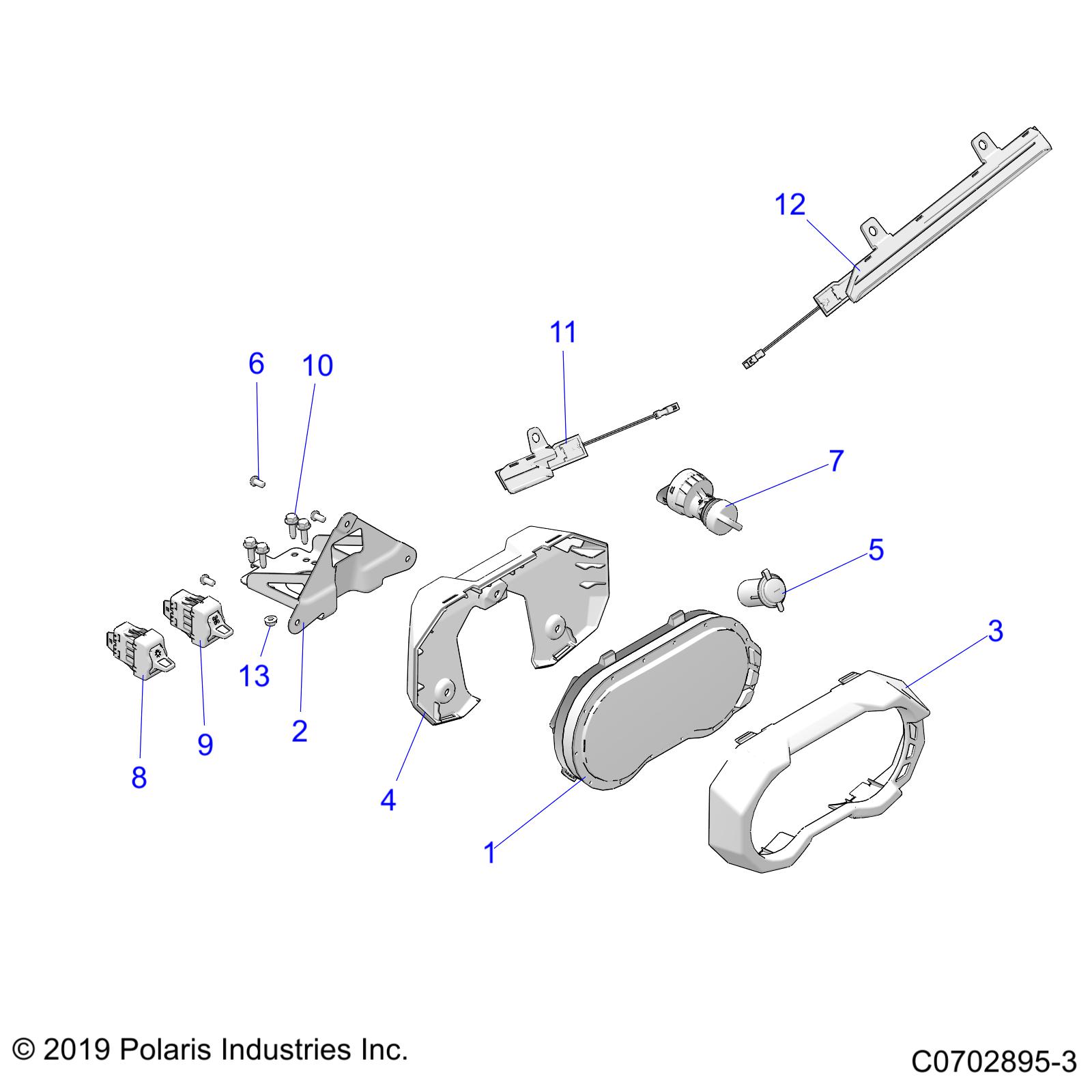 ELECTRICAL, DASH INSTRUMENTS AND CONTROLS - Z20RAB92LR/D92LC/E92LT (C0702895-3)