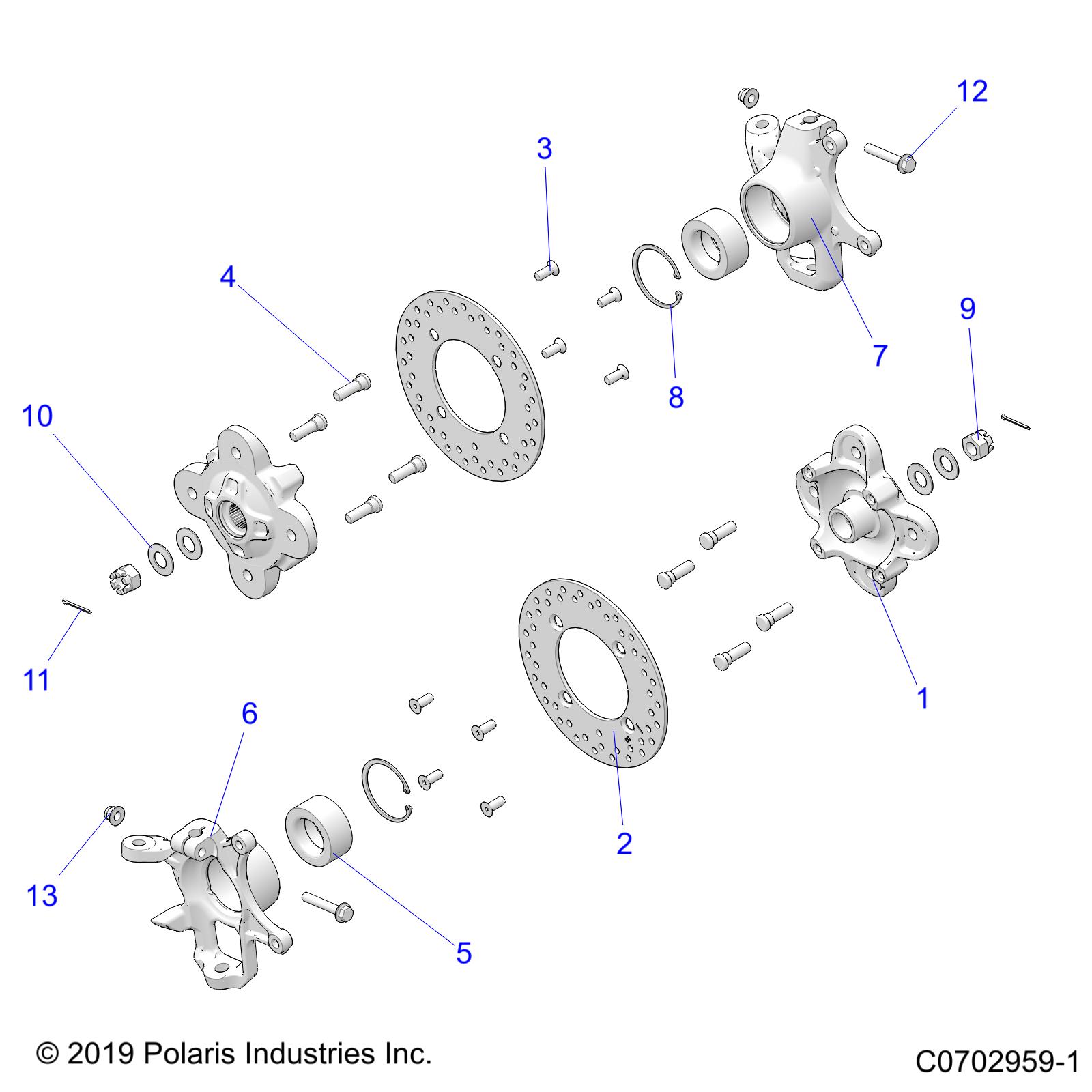 SUSPENSION, FRONT CARRIER - D20BBP99A4/B4/FP99A4 (C0702959-1)