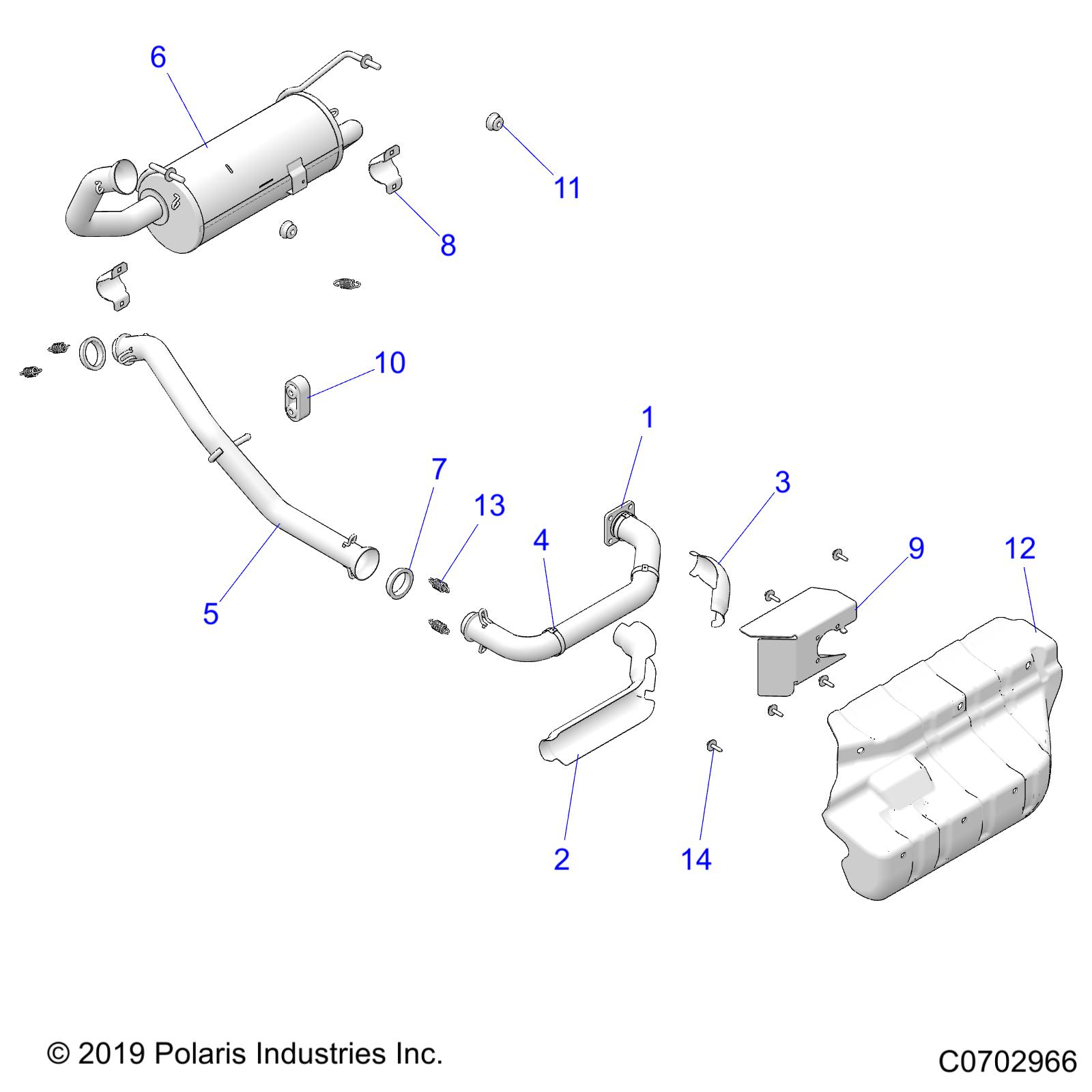 ENGINE, EXHAUST - D20BEPD4B4 (C700432)