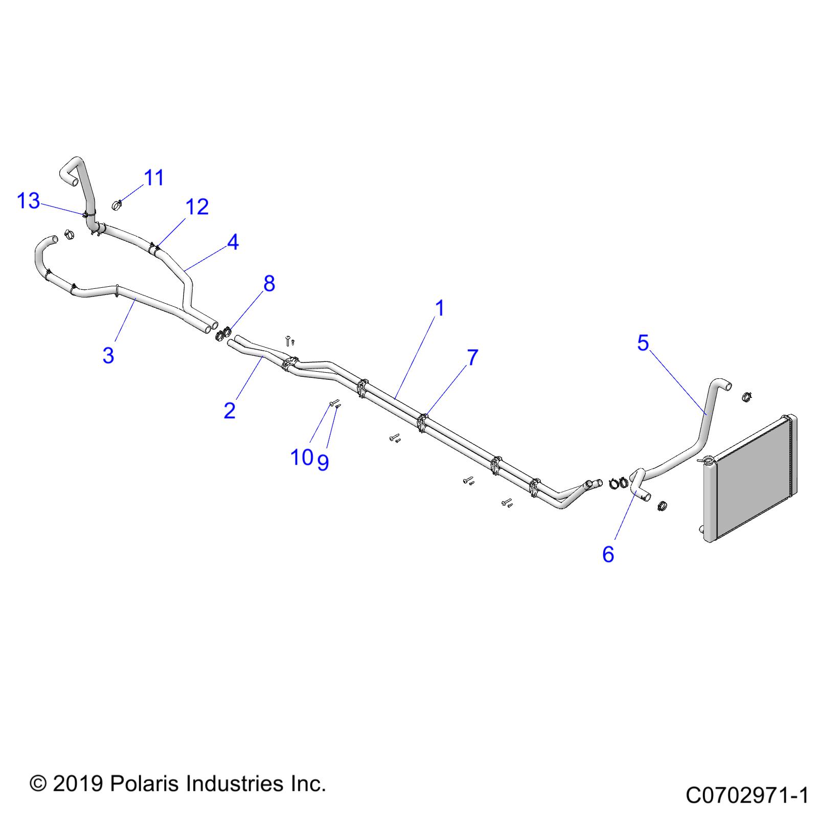 ENGINE, COOLING, HOSES - D20BEPD4B4 (C700431-1)