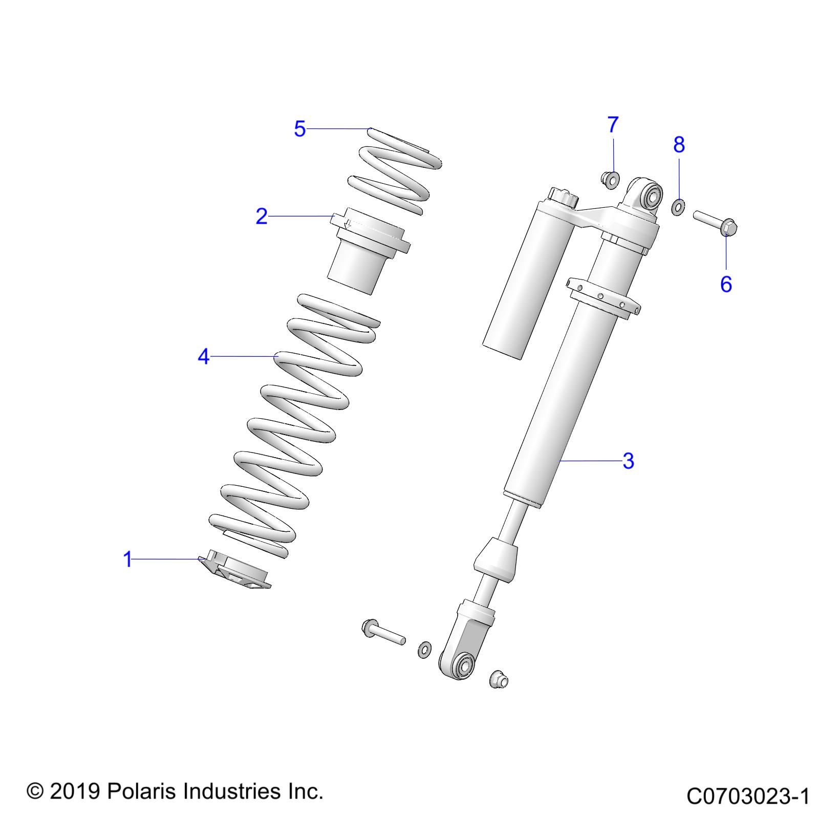 SUSPENSION, FRONT SHOCK MOUNTING, STANDARD/PREMIUM - Z22RAC92AF (C0703023-1)