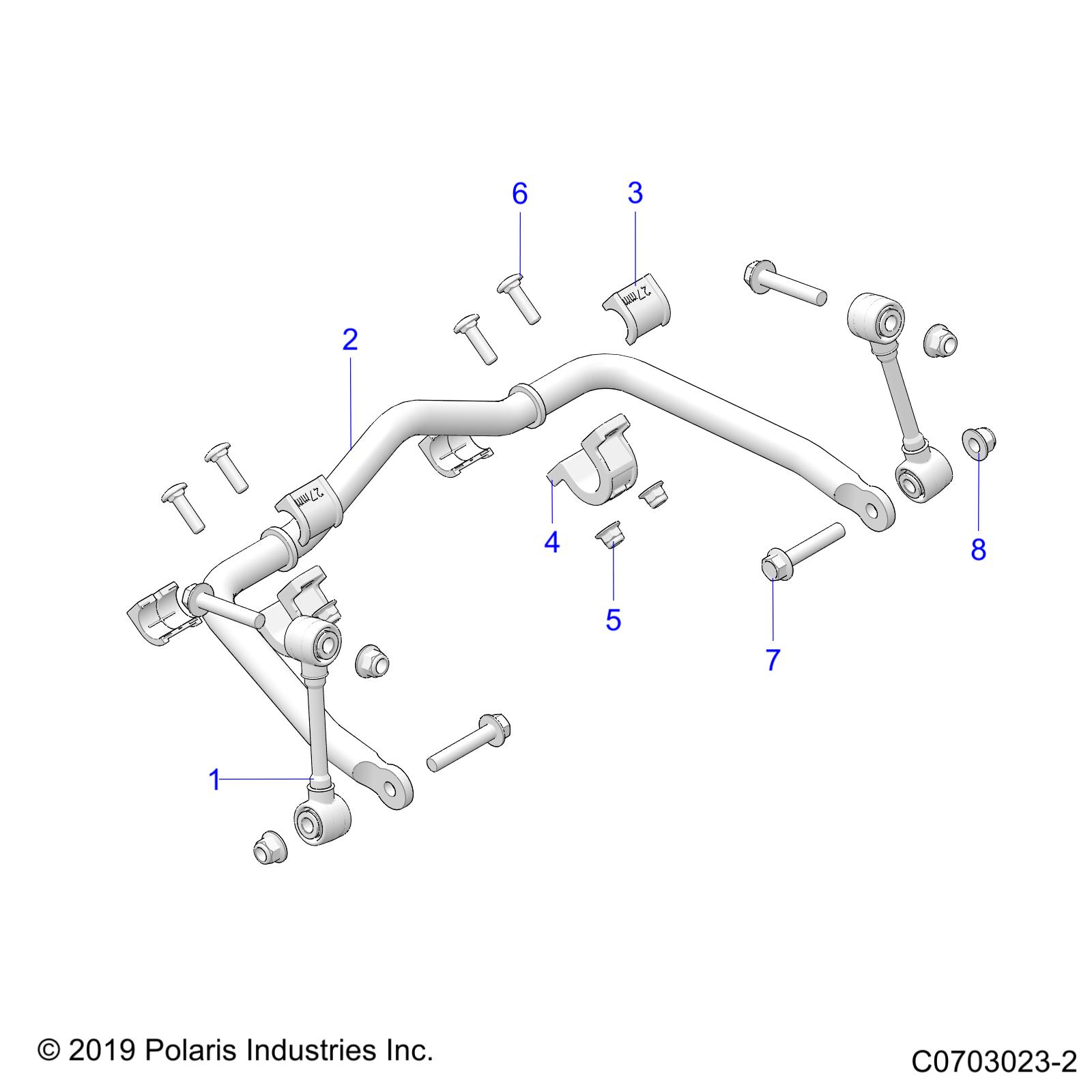 SUSPENSION, FRONT STABILIZER BAR - Z23R4B92AK/BK (C0703023-2)