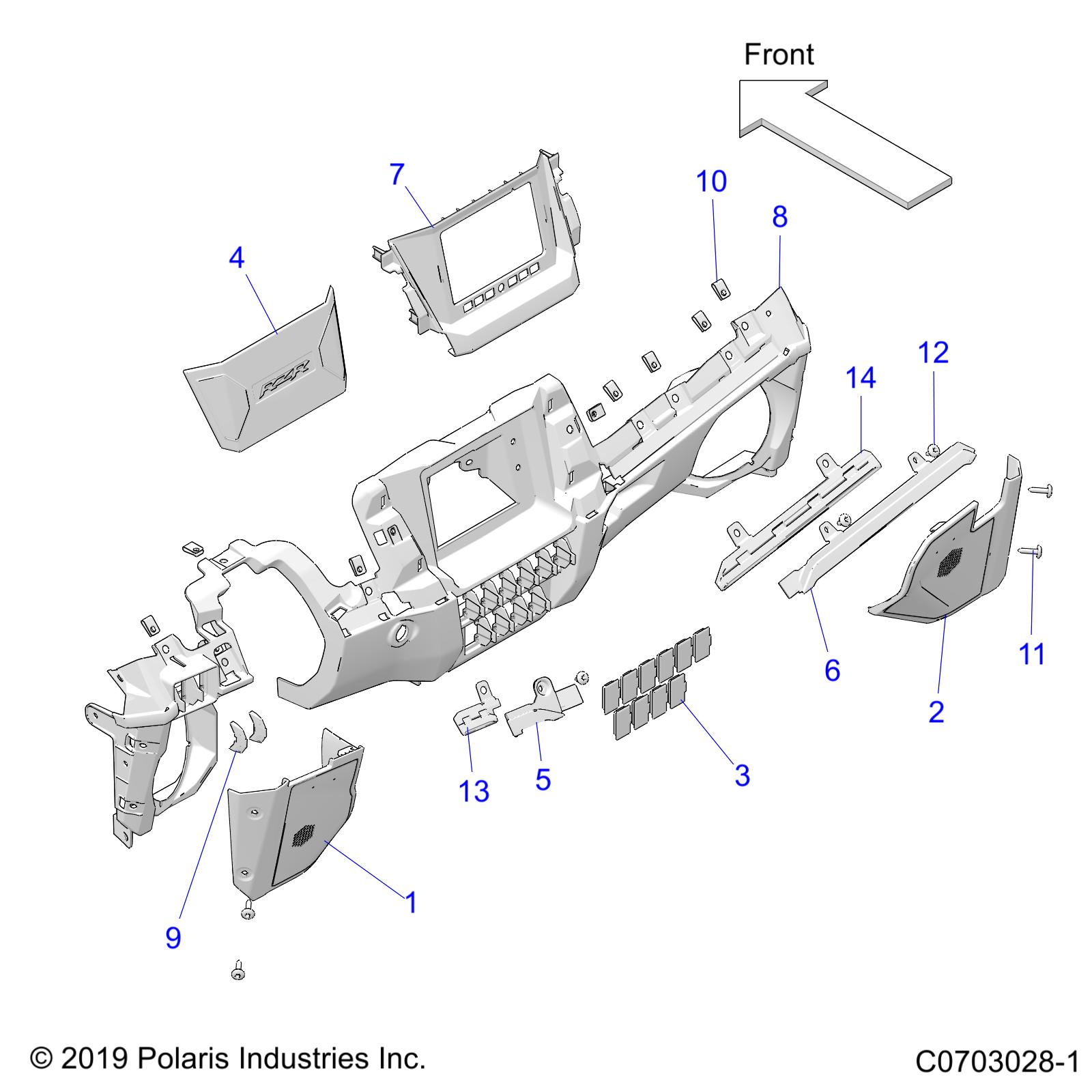 BODY, DASH LOWER - Z20RA_92AC/BC/AK/BK/AR/BR/AE/BE/AH/BH/AT/BT (C0703028-1)