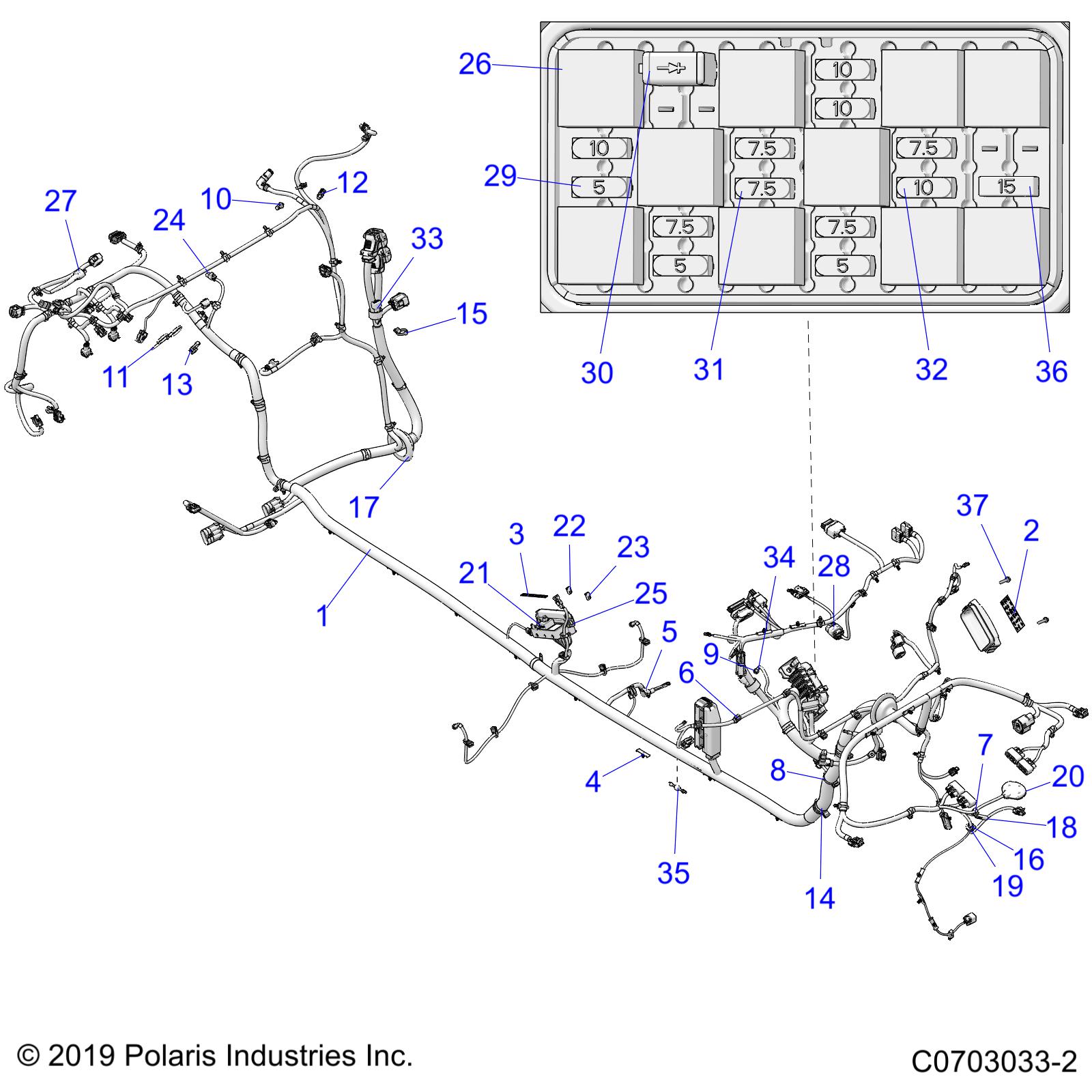 ELECTRICAL, WIRE HARNESS, CHASSIS, ULTIMATE - Z20R4D92AC/BC/LC/AK/BK/AR/BR (C0703033-2)