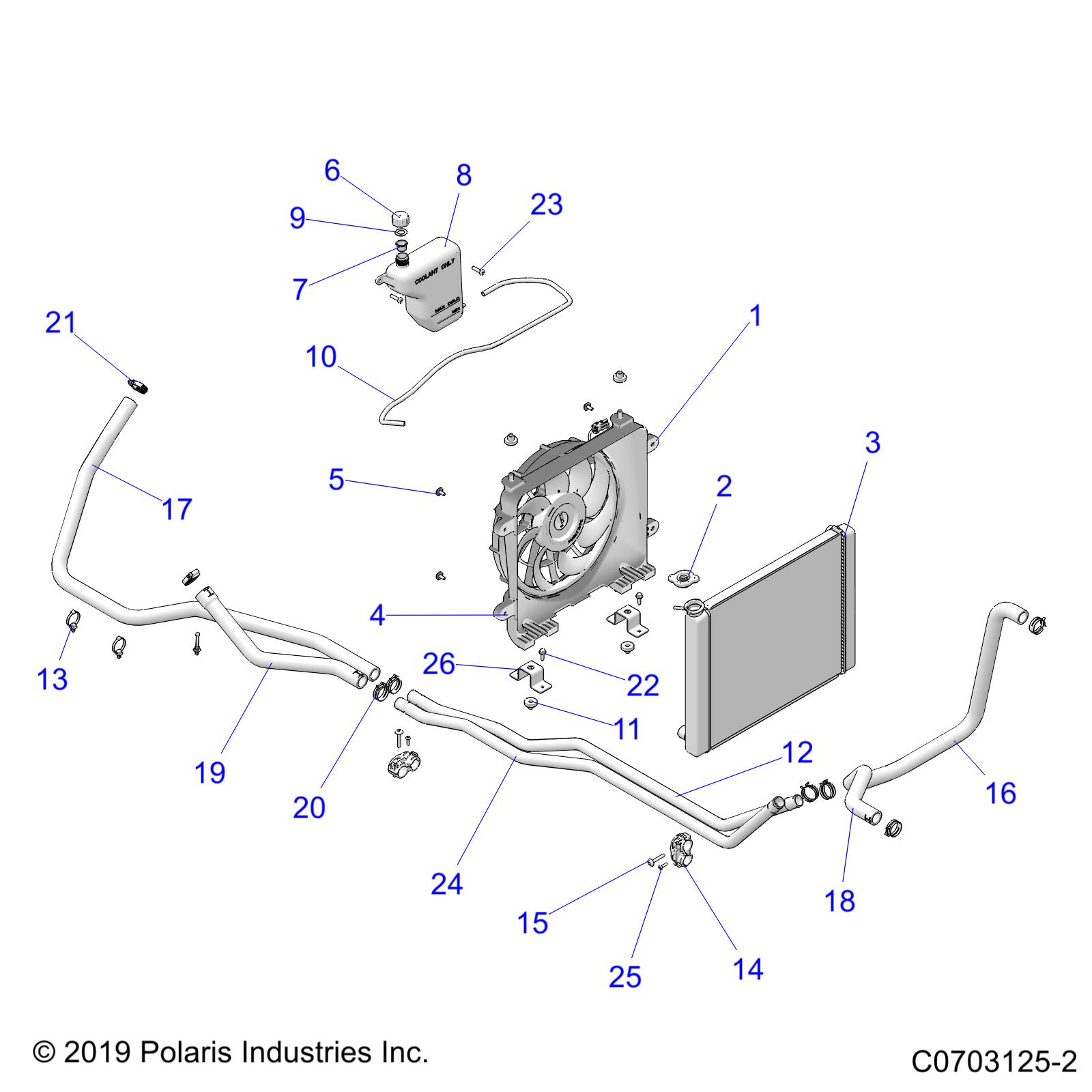 ENGINE, COOLING SYSTEM - D20BBP99A4/B4/FP99A4 (C0703125-2)