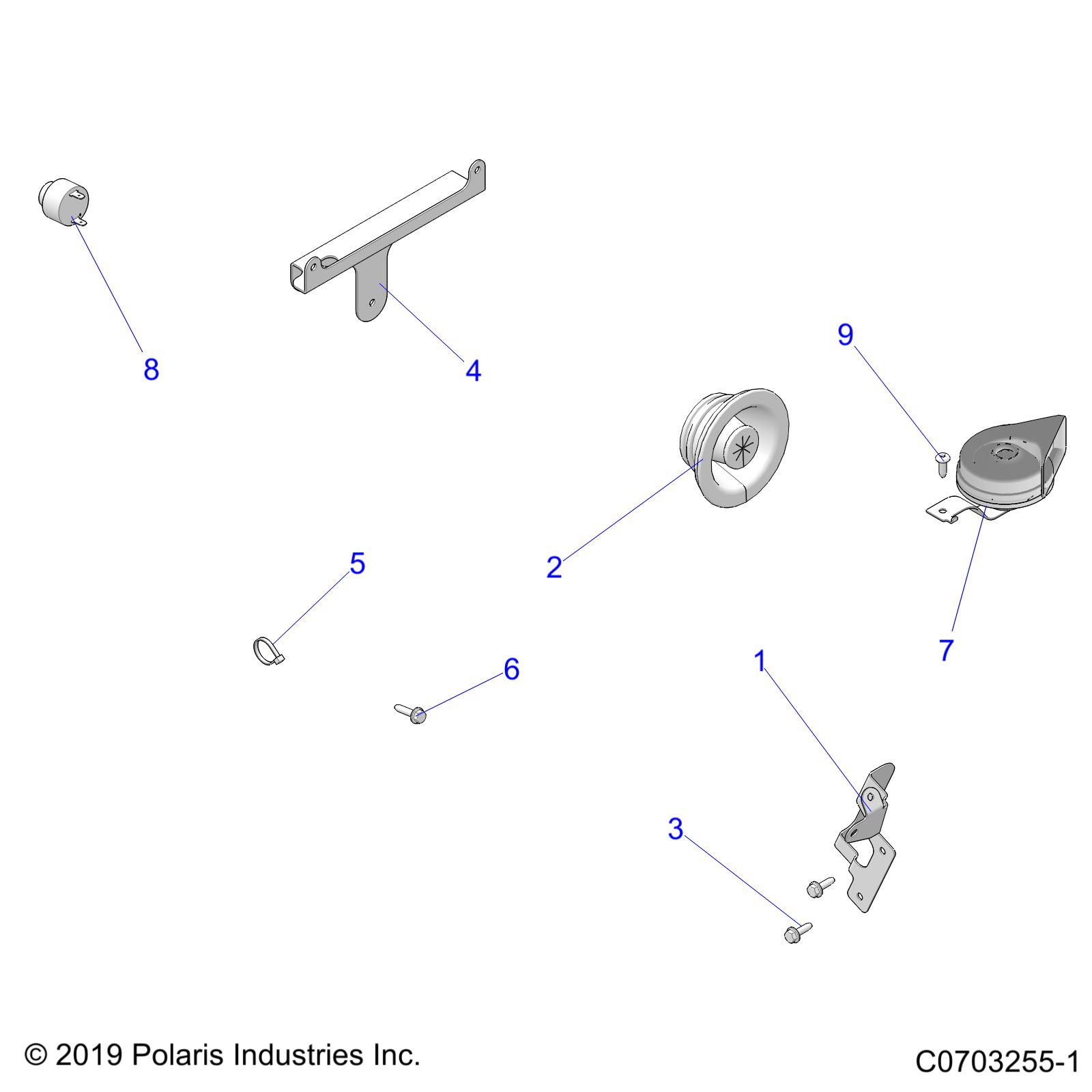 ELECTRICAL, HORN, MISC. - D20BBP99A4/B4/FP99A4 (C0703255-1)