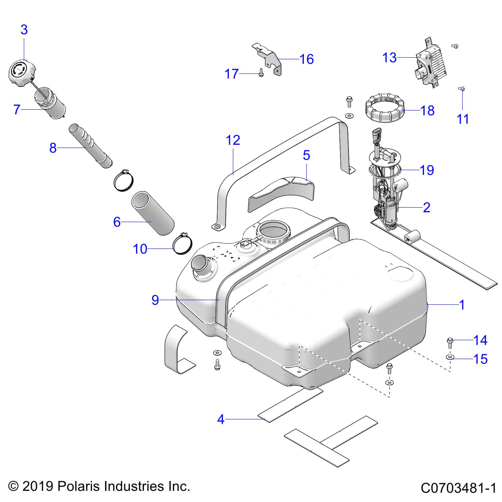 FUEL SYSTEM, TANK - Z21RAD92BB/BK (C0703481-1)