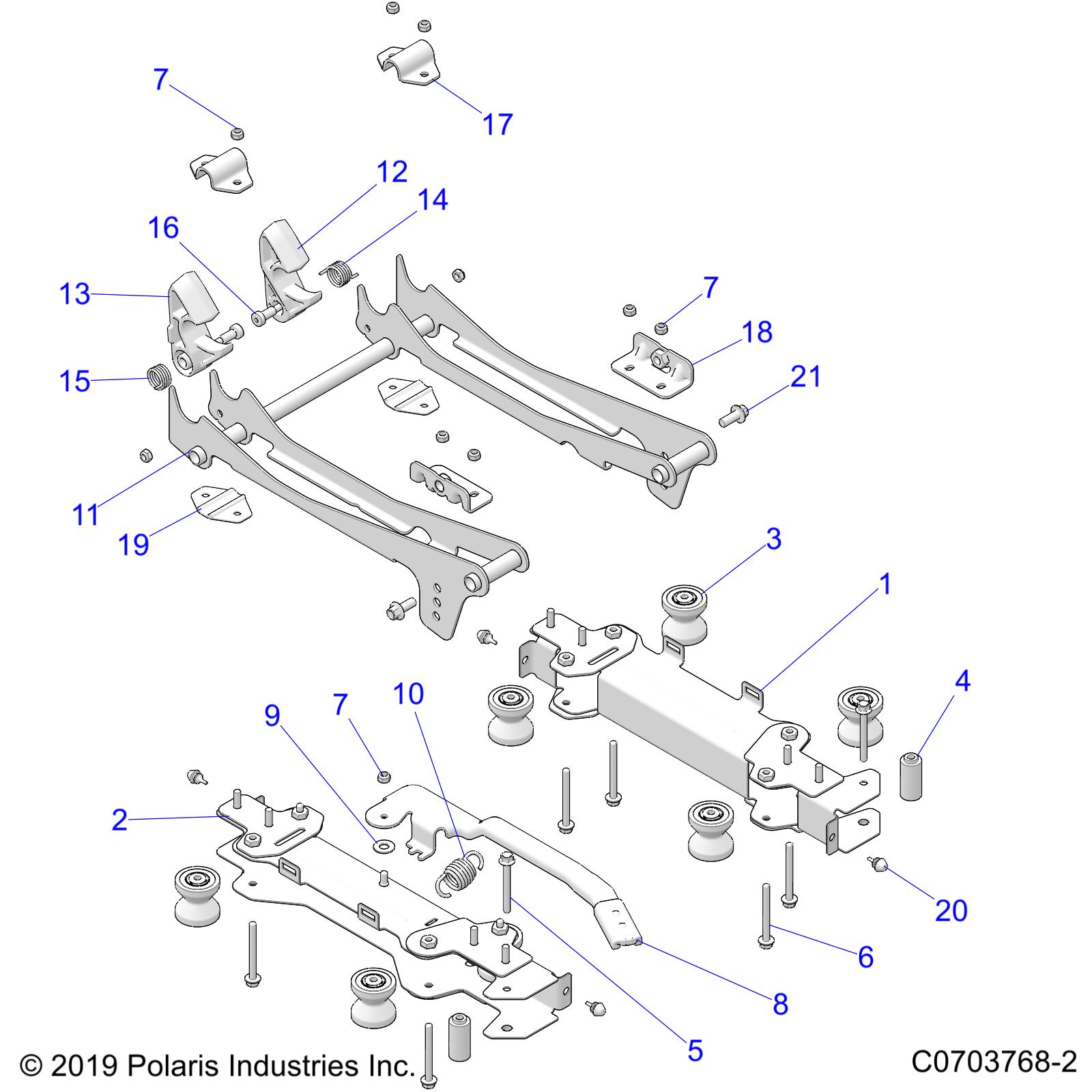 BODY, SEAT MOUNTING, DRIVERS - Z21RAD92AC/AM/BC/BM (C0703768-2)