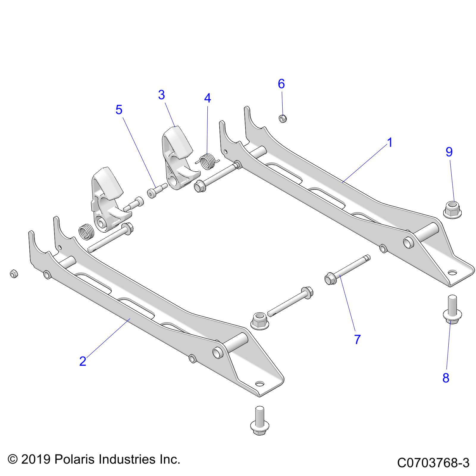 BODY, SEAT MOUNTING, PASS. - Z23RAE92A/92B (C0703768-3)