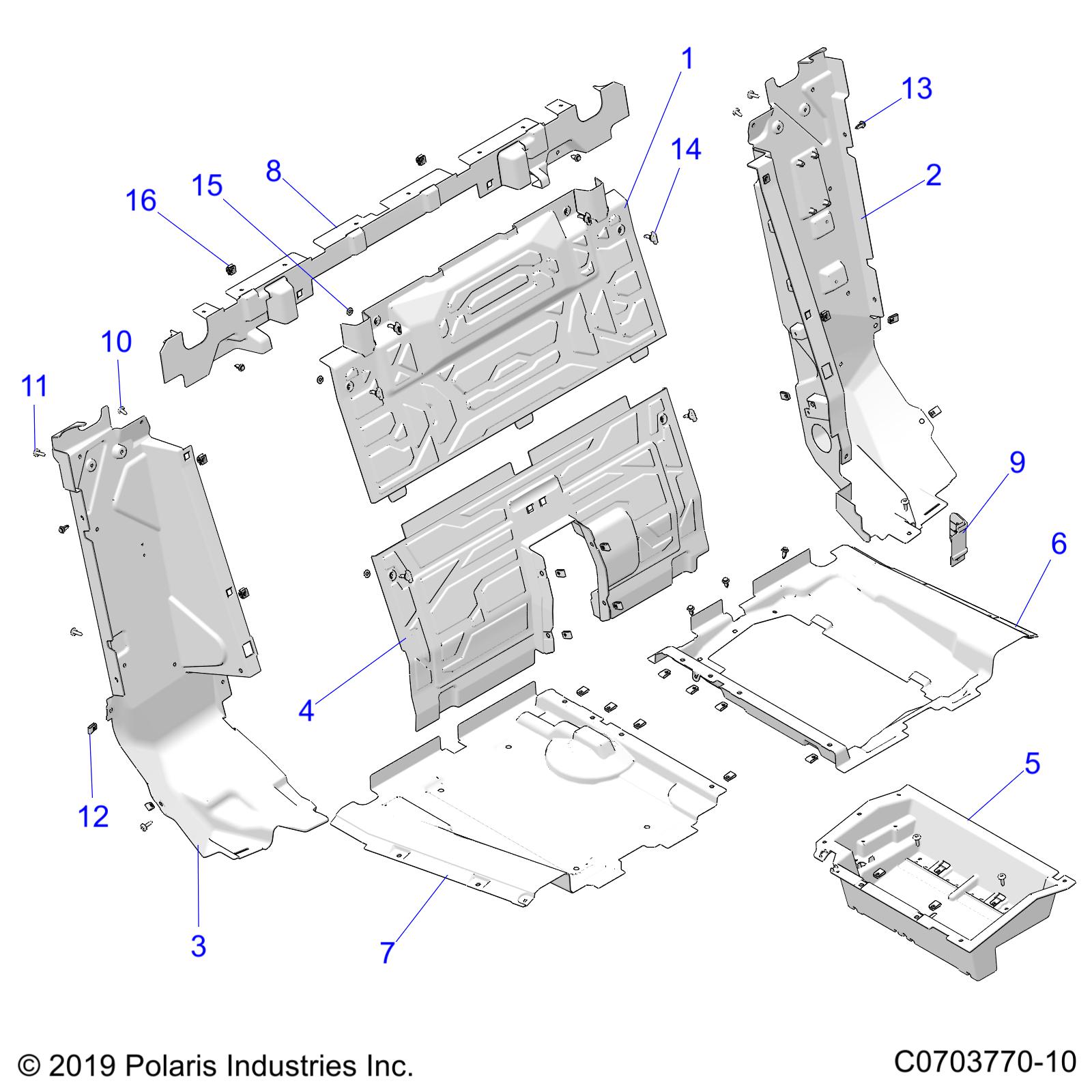 BODY, REAR CLOSEOFF - Z23RAD92PS (C0703770-10)