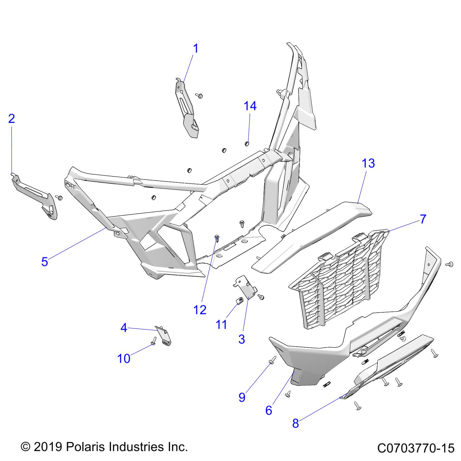 BODY, FRONT BUMPER - Z21RAE92AG/AS/BG/BS (C0703770-15)