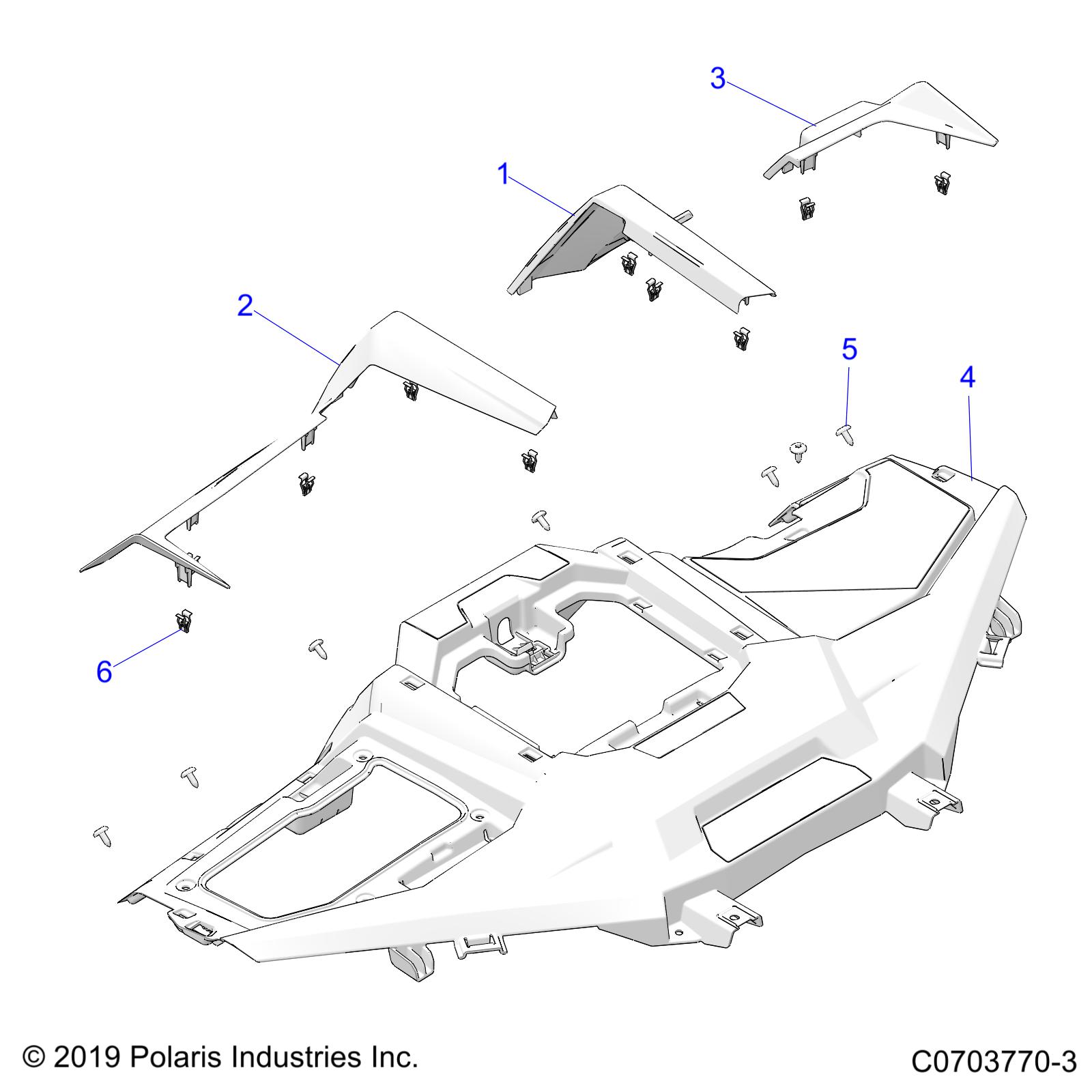 BODY, DASH, UPPER - Z23RAD92PS (C0703770-3)