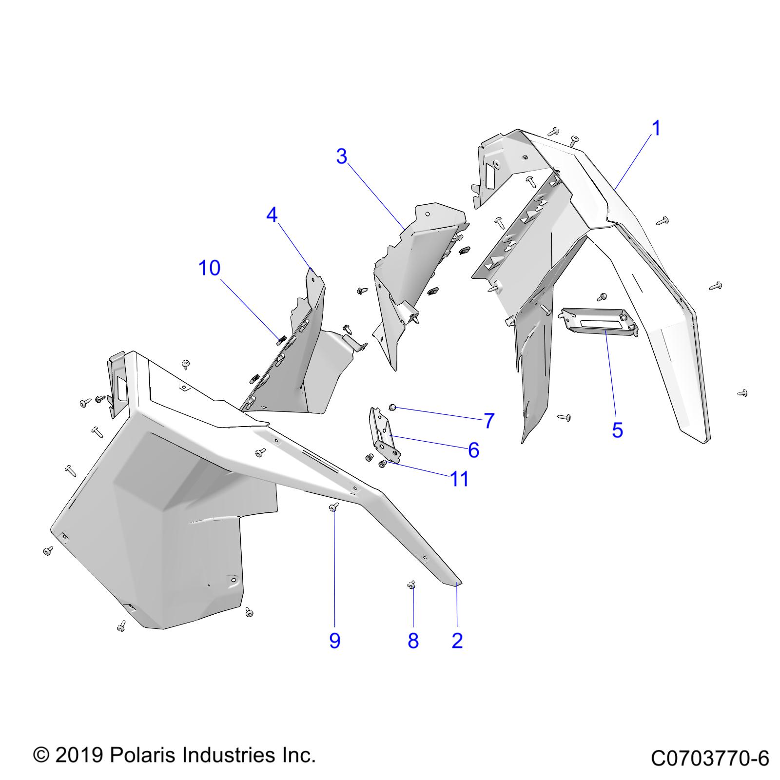 BODY, FRONT FENDER - Z24RAD92AK/BK (C0703770-6)