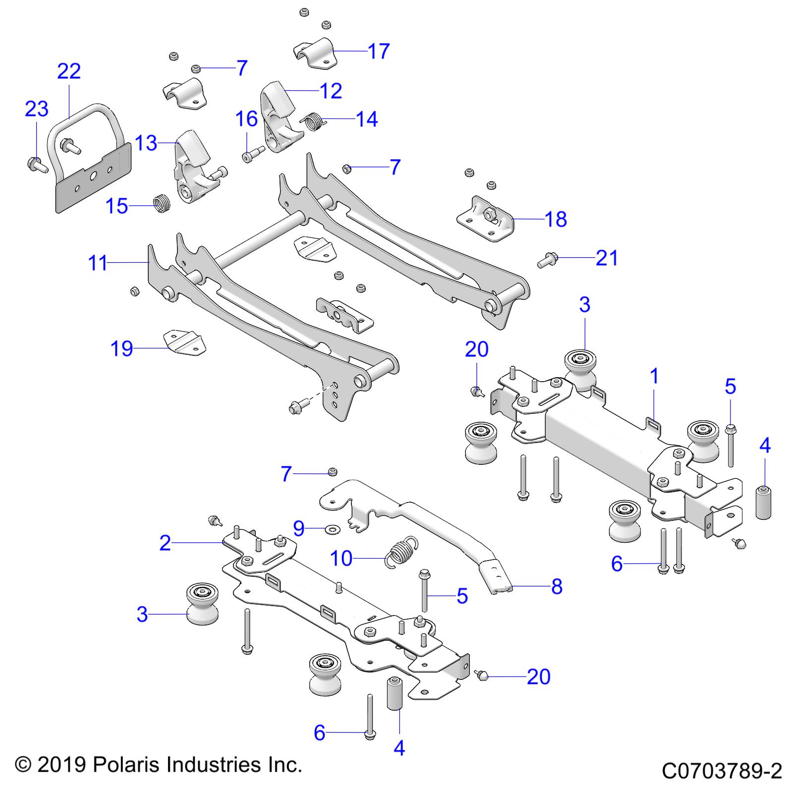 BODY, SEAT MOUNTING, FRONT - Z22M4D92AJ/AK/BJ/BK (C0703789-2)