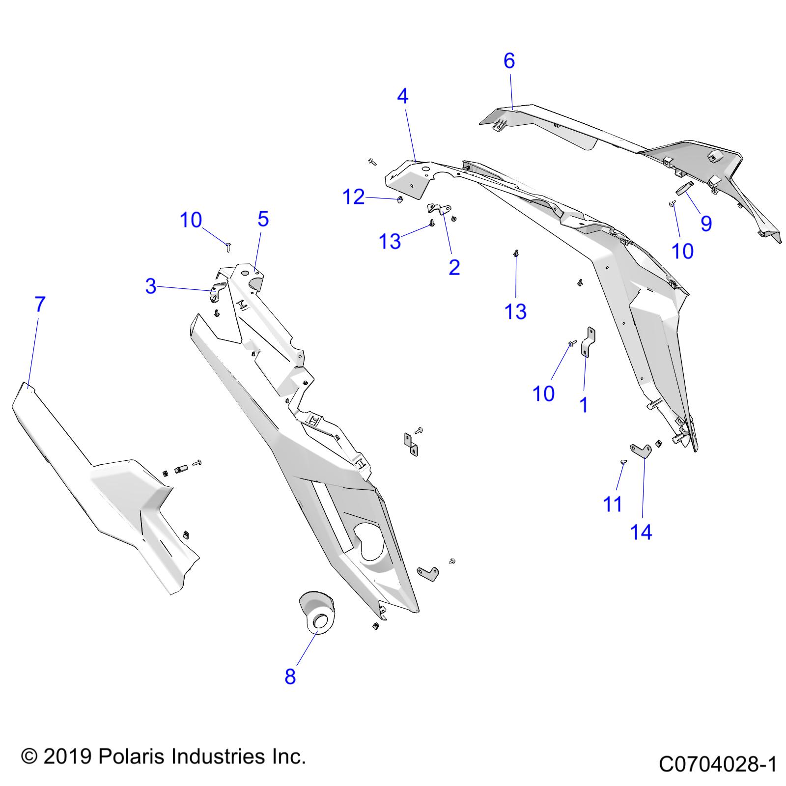 BODY, REAR FENDERS - Z23R4B92AK/BK (C0704028-1)