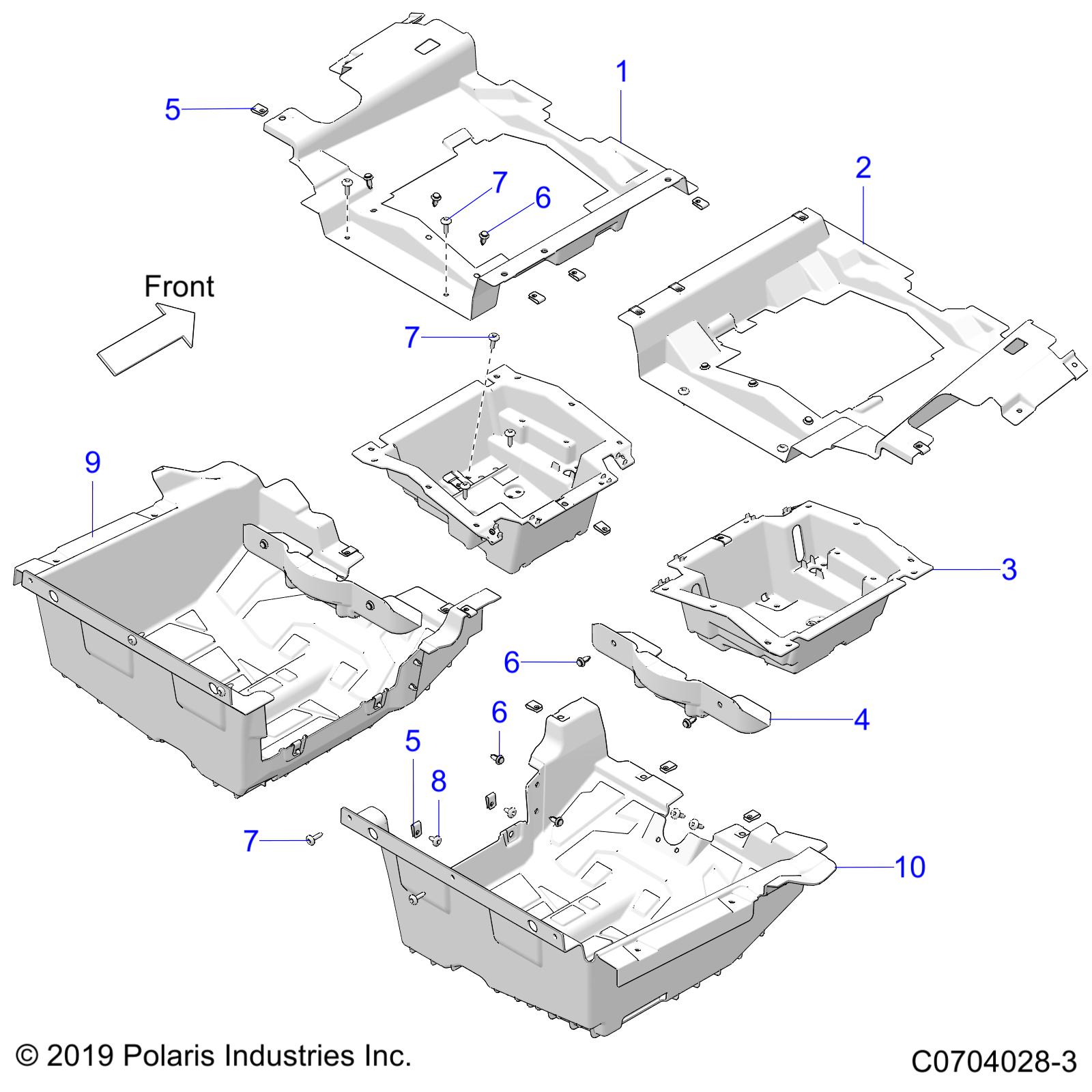 BODY, FLOOR PANELS, REAR - Z22RML2KAL/AP/BK/BL/BP/BT (C0704028-3)