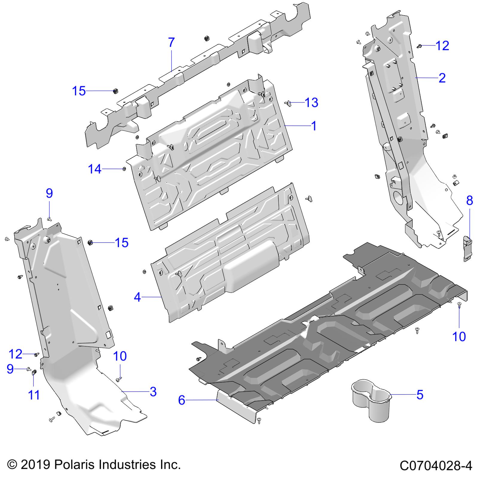 BODY, REAR CLOSEOFF - Z23R4B92AK/BK (C0704028-4)