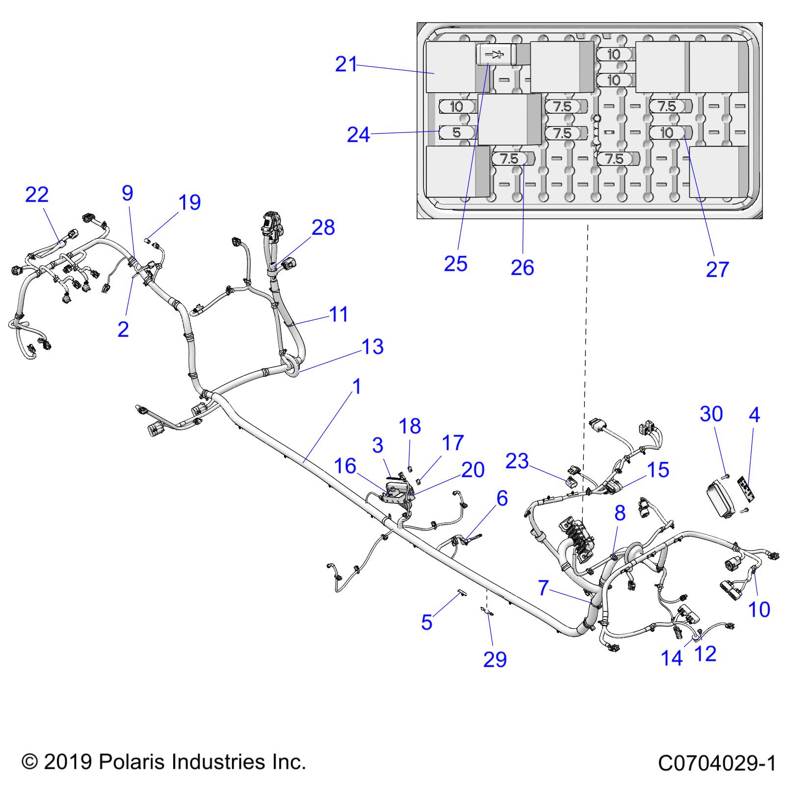 ELECTRICAL, WIRE HARNESS, CHASSIS - Z20R4B92AC/BC/AK/BK/AR/BR/C92AC/BC/AE/BE/AR/BR/LE/LT/E92AH/BH/AT/BT (C0704029-1)