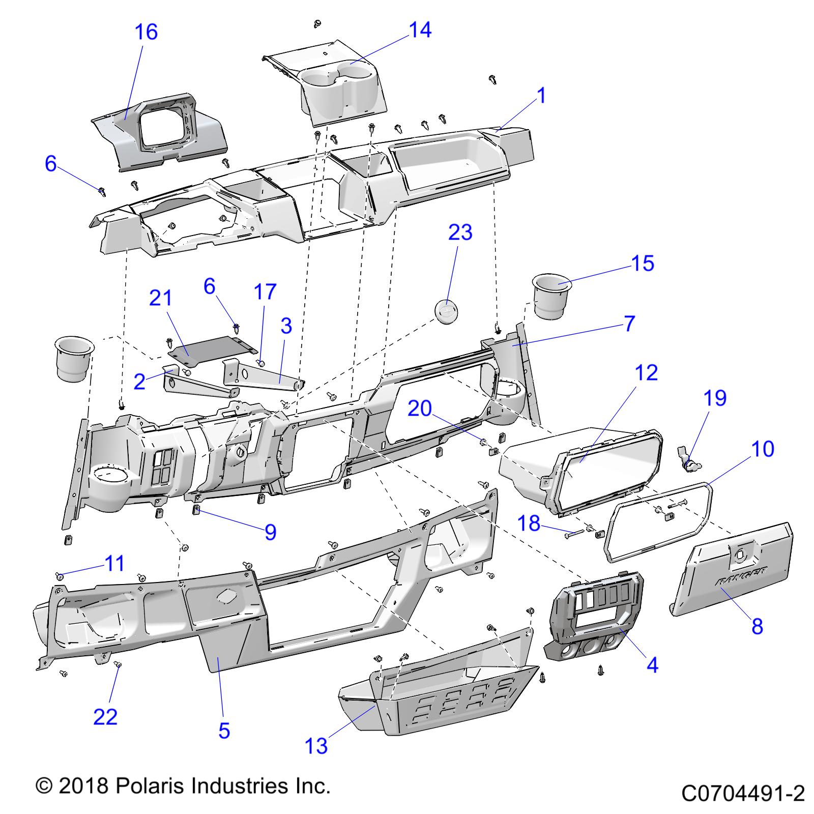 BODY, DASH - D20BBP99A4/B4/FP99A4 (C0704491-2)