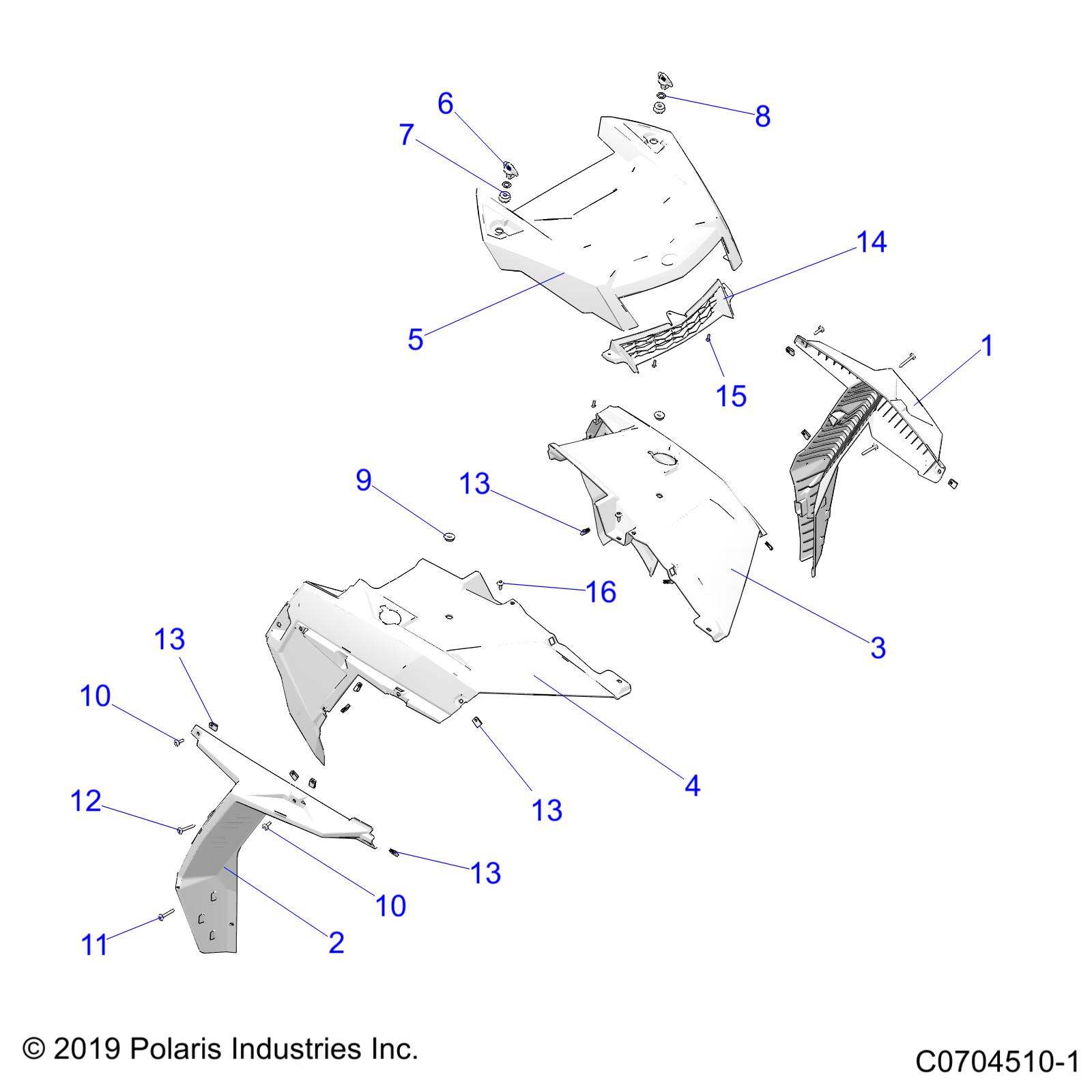 BODY, HOOD AND FRONT BODY WORK - Z20NAE92AL/AR/BL/BR/F92AL/AR (C700318-2)