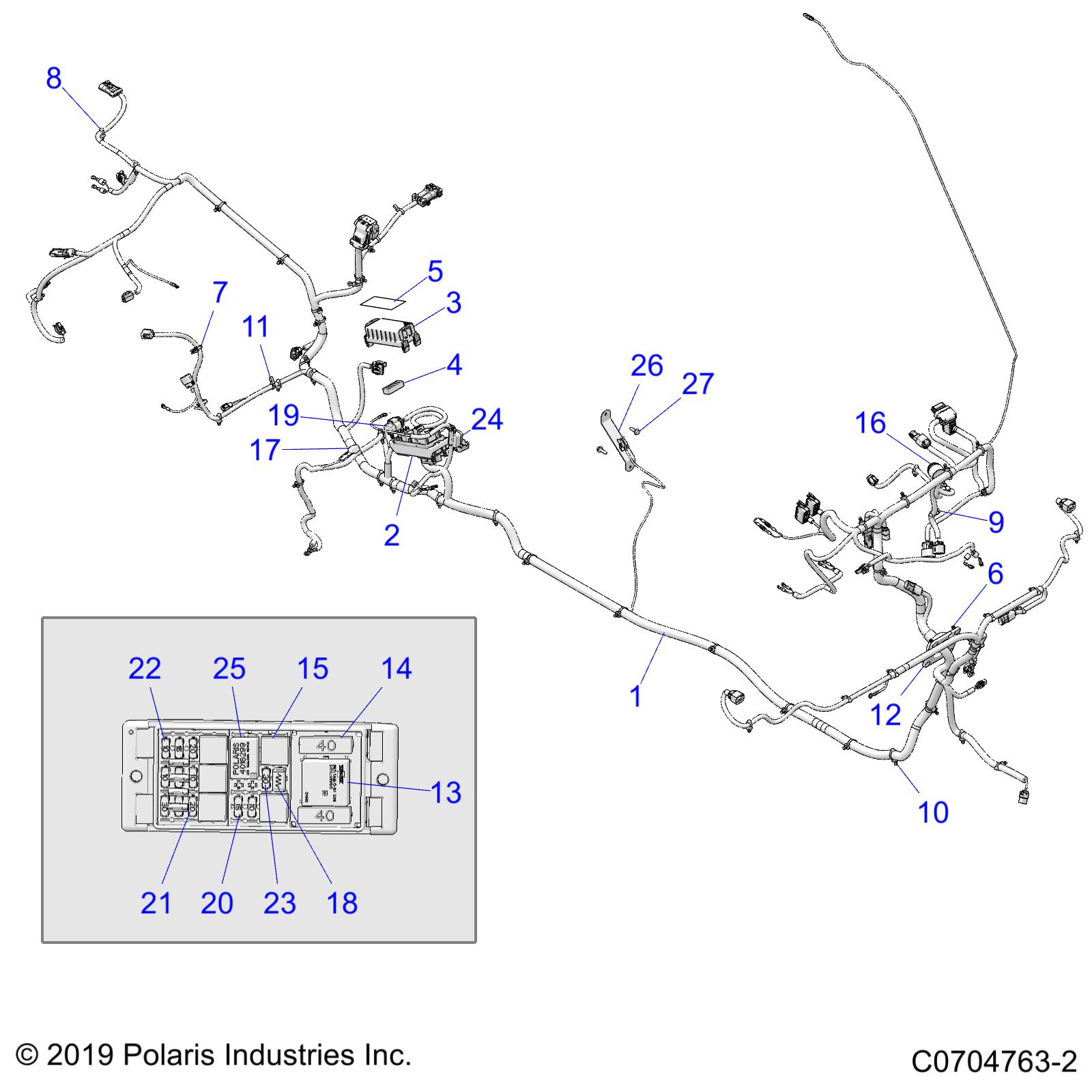 ELECTRICAL, WIRE HARNESSES - D20BEPD4B4 (C700505-7)