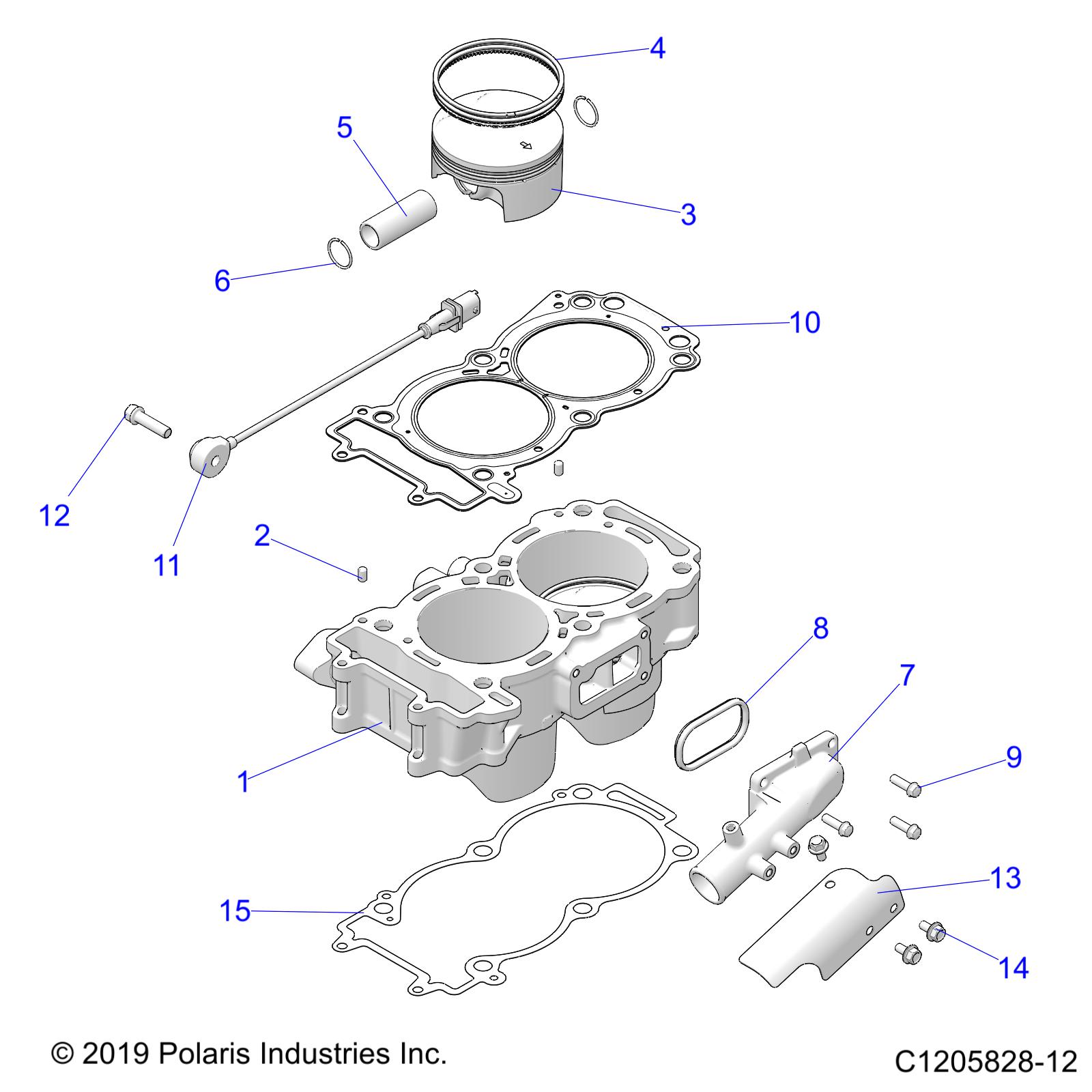 ENGINE, CYLINDER AND PISTON - Z20RA_92AC/BC/AK/BK/AR/BR/AE/BE/AH/BH/AT/BT (C1205828-12)